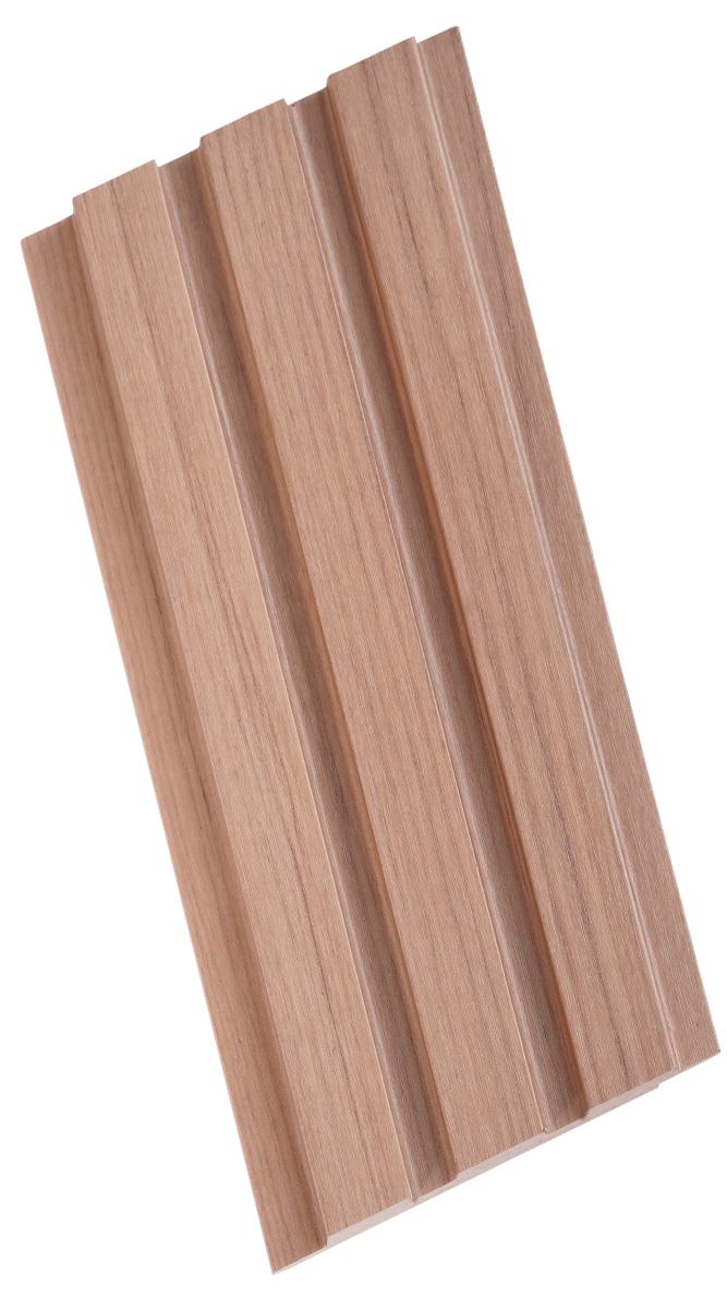 Wood Finish Beige Mdf Louvers 8x0.41 Ft - Pn 02248
