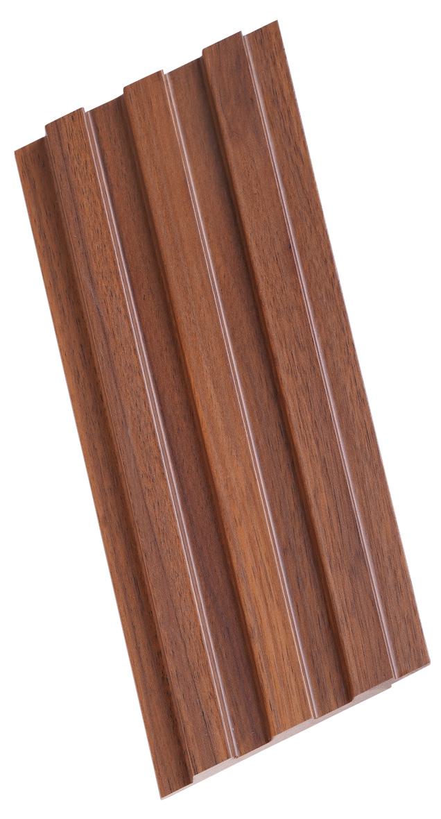 Wood Finish Brown Mdf Louvers 8x0.41 Ft - Pn 02249