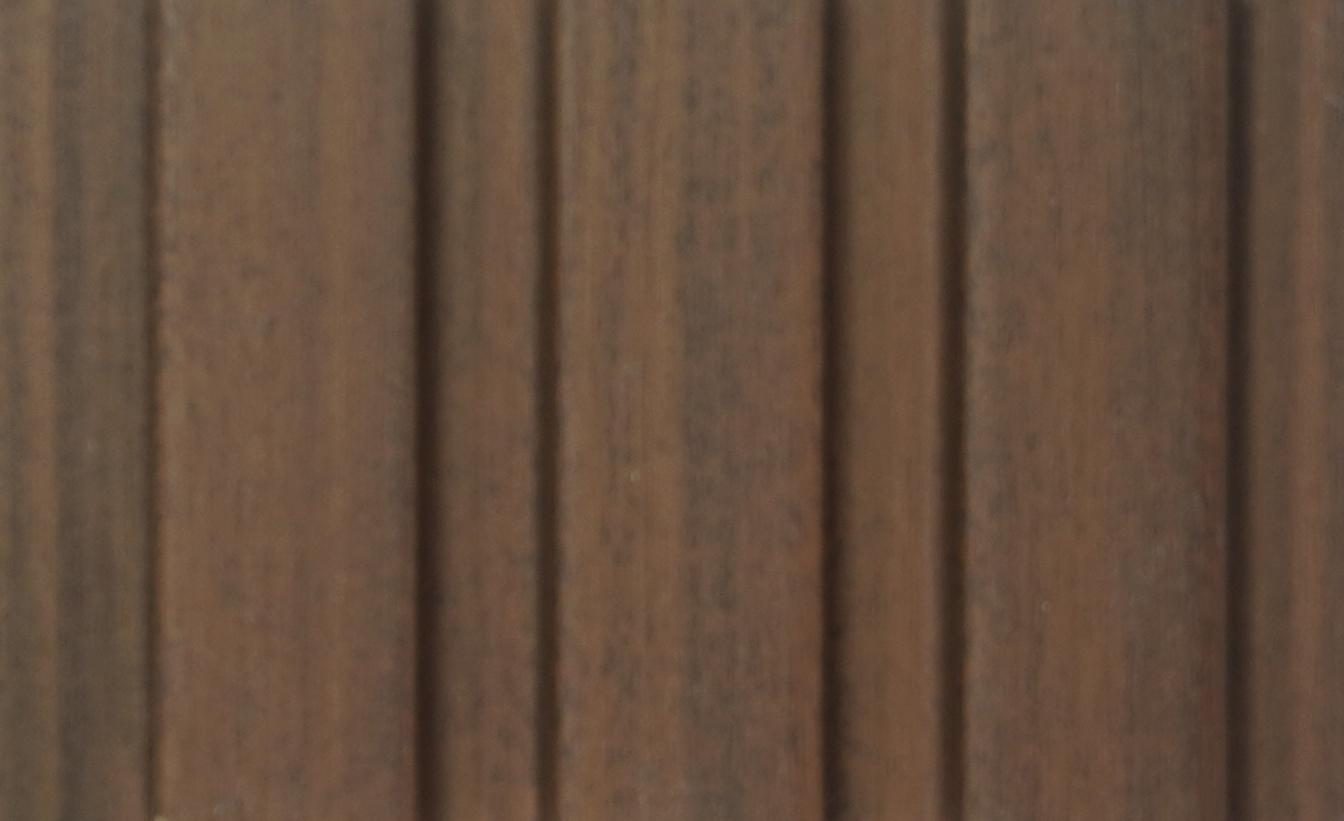 Wood Finish Brown Mdf Louvers 8x0.41 Ft - Pn 02251