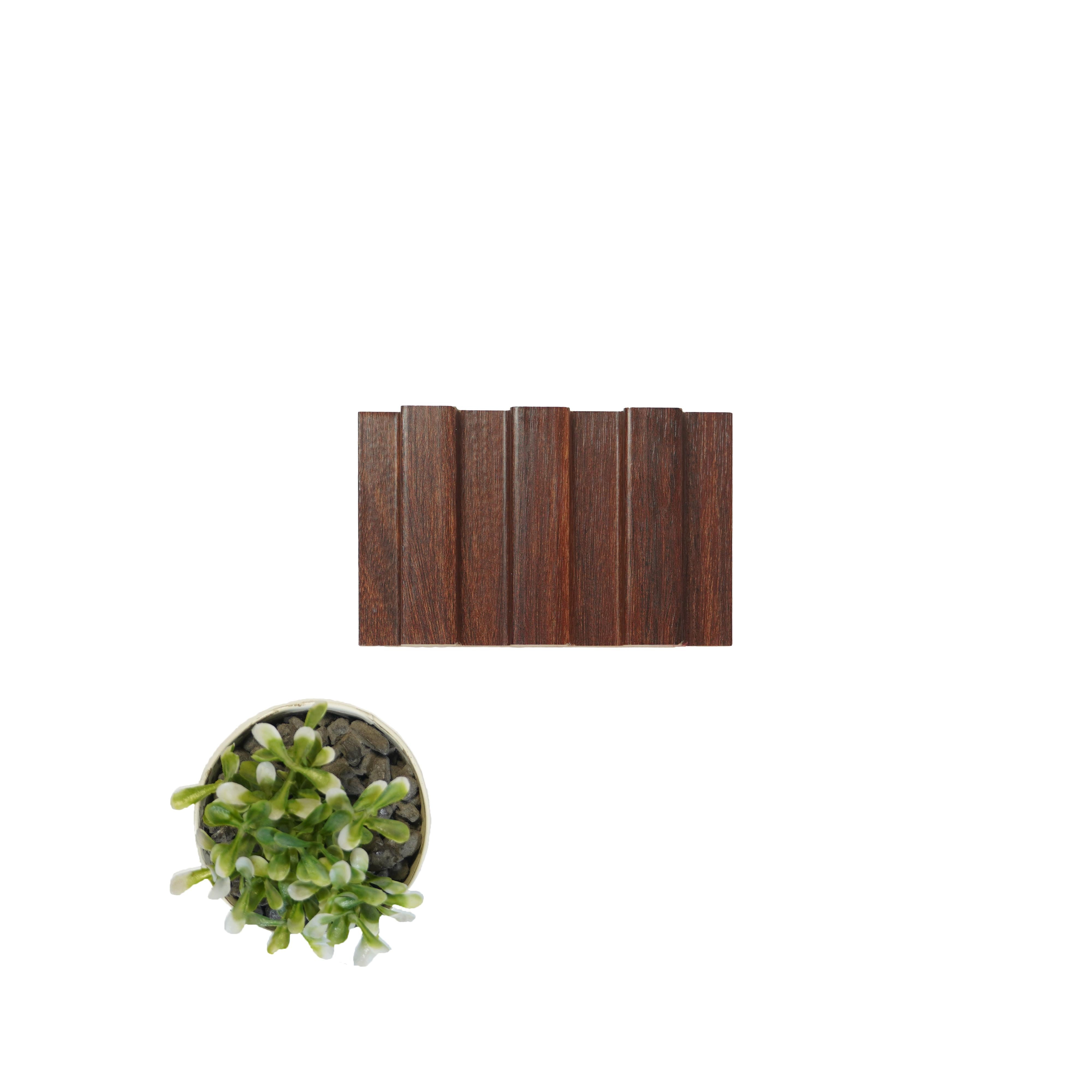 Wood Finish Brown Mdf Louvers 8x0.41 Ft - Pn 02253