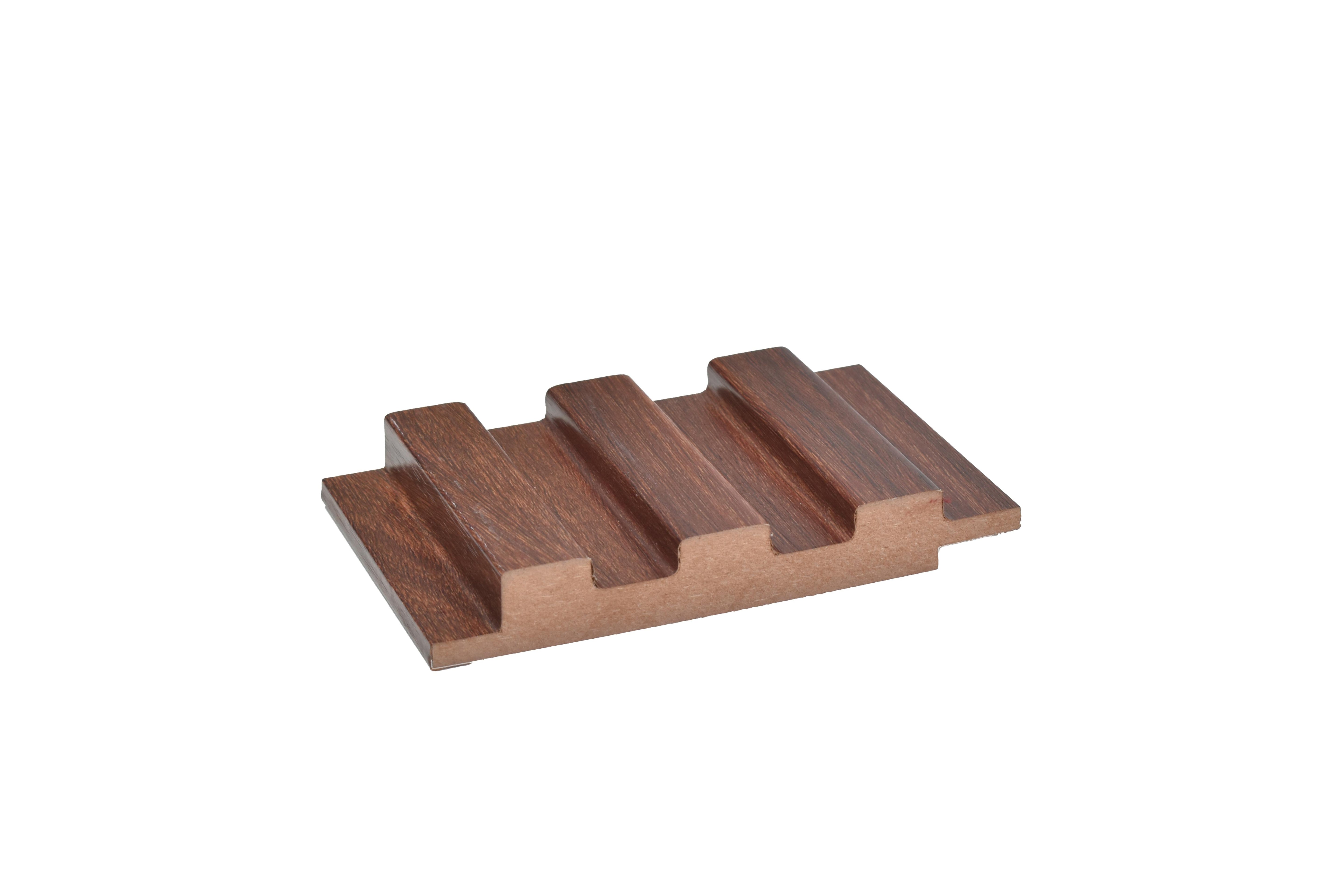 Wood Finish Brown Mdf Louvers 8x0.41 Ft - Pn 02253