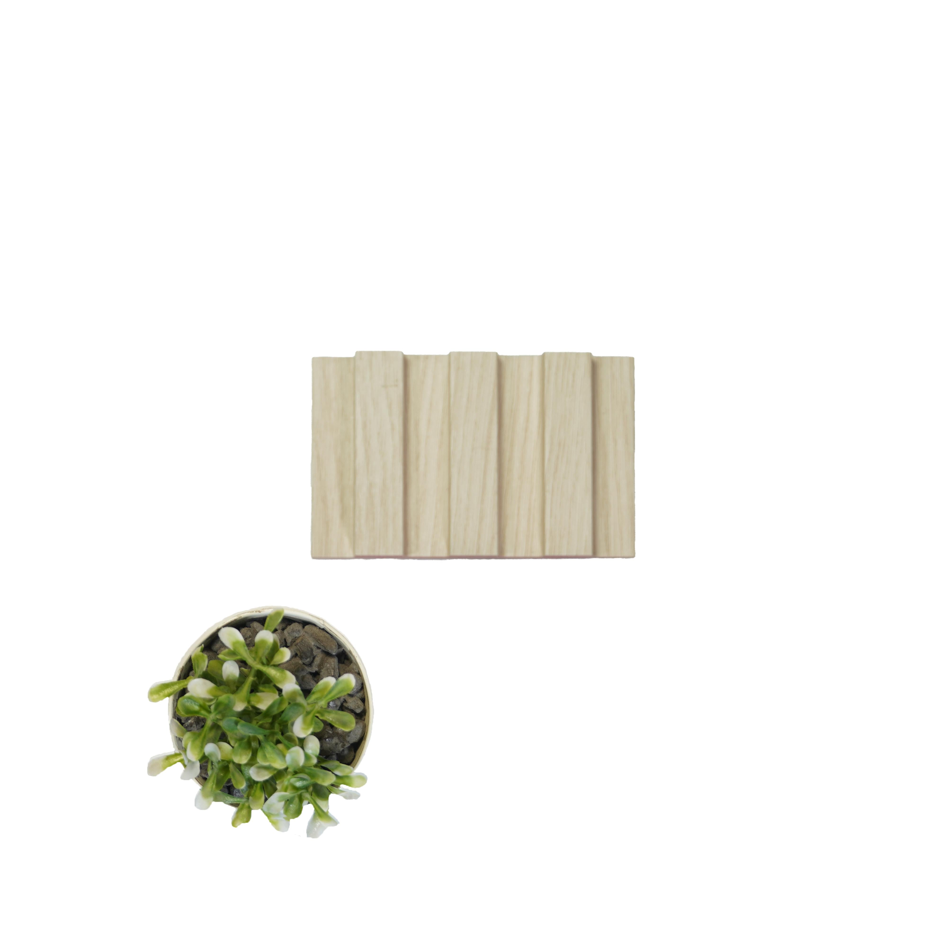 Wood Finish White Mdf Louvers 8x0.41 Ft - Pn 02254