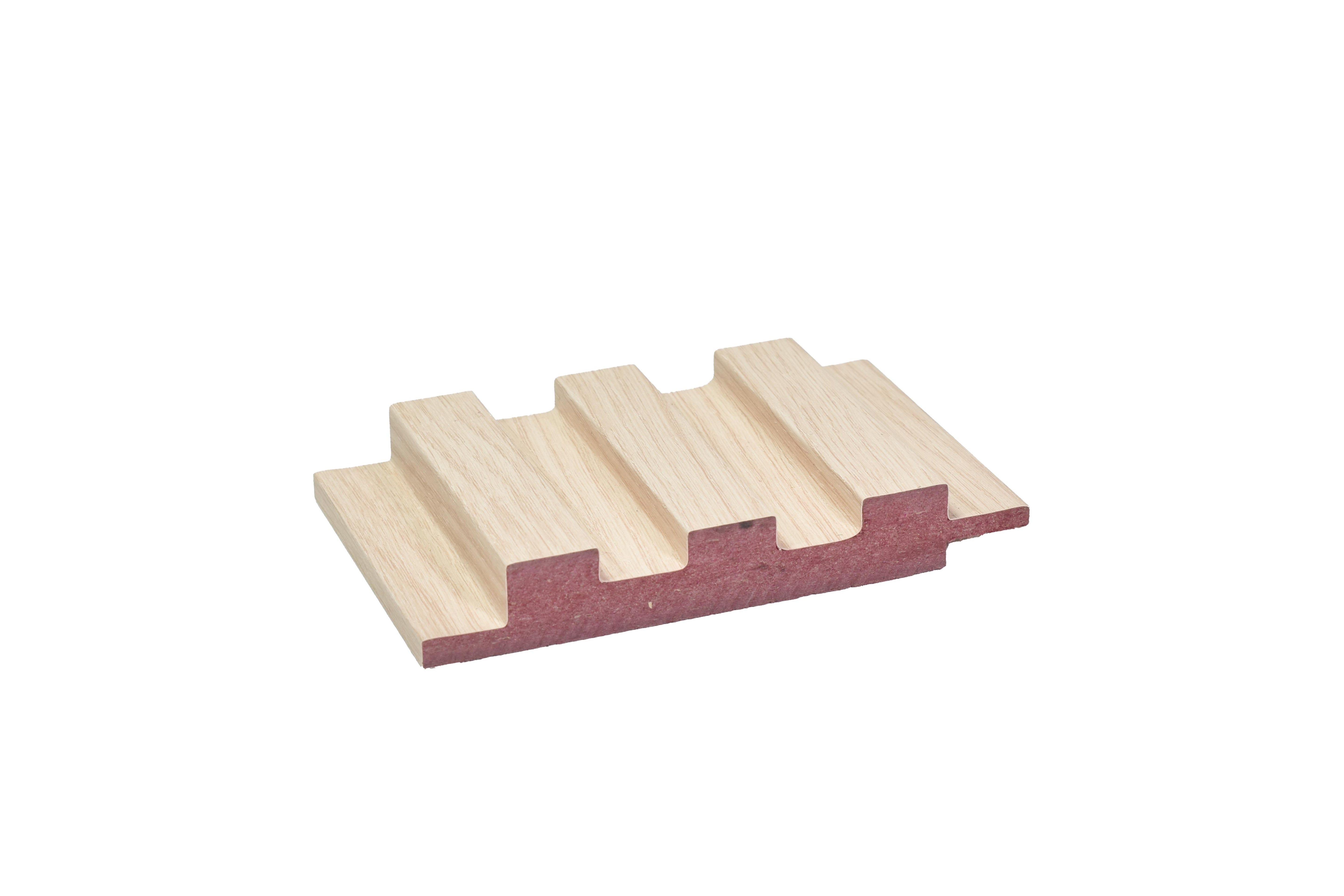 Wood Finish White Mdf Louvers 8x0.41 Ft - Pn 02254