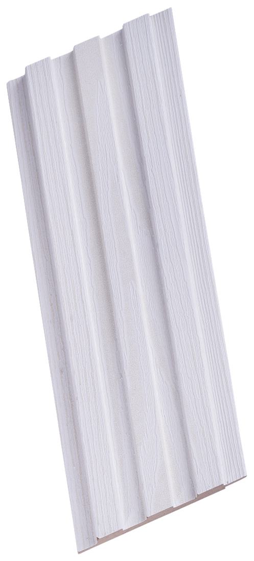 Wood Finish White Mdf Louvers 8x0.41 Ft - Pn 02255