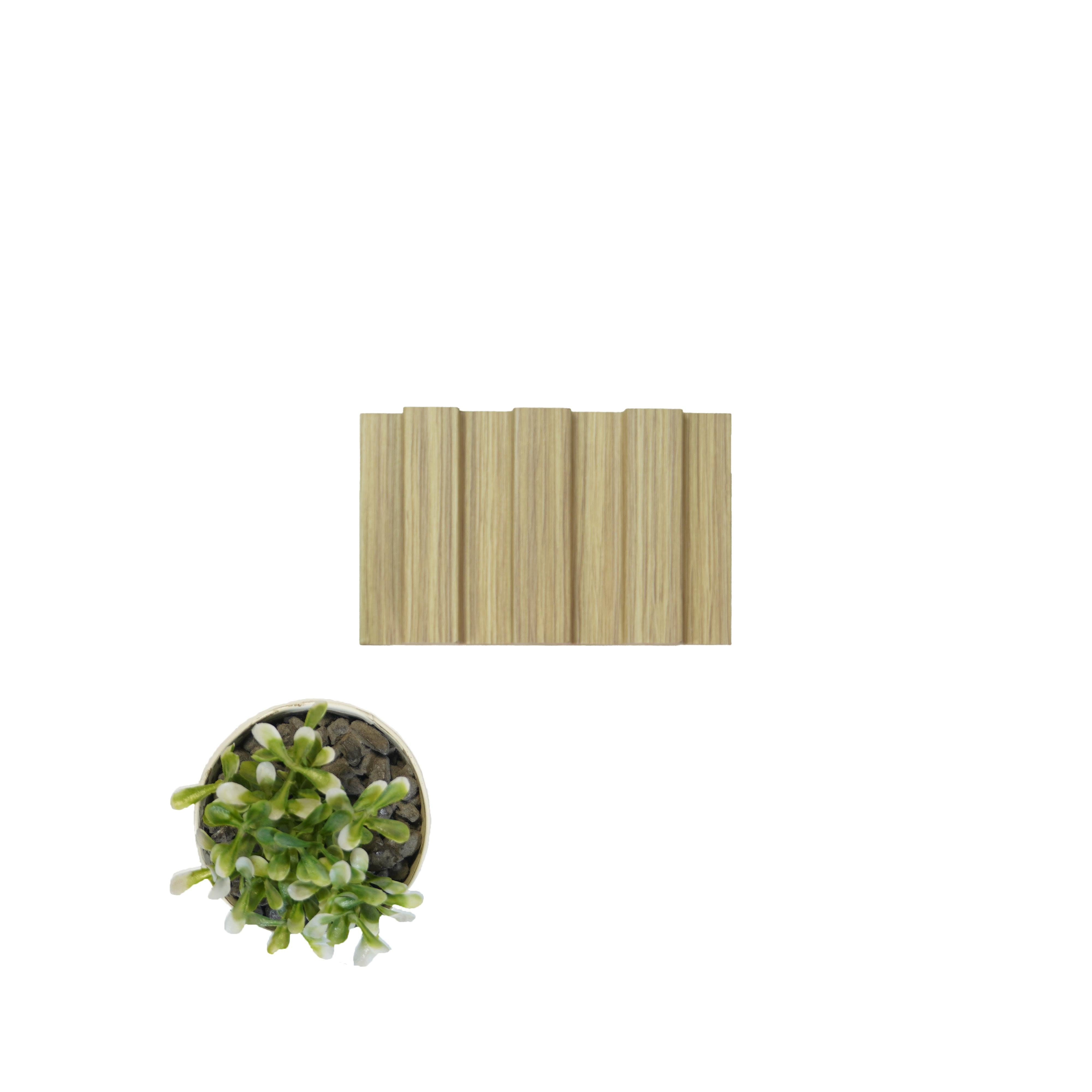 Wood Finish Beige Mdf Louvers 8x0.41 Ft - Pn 02257