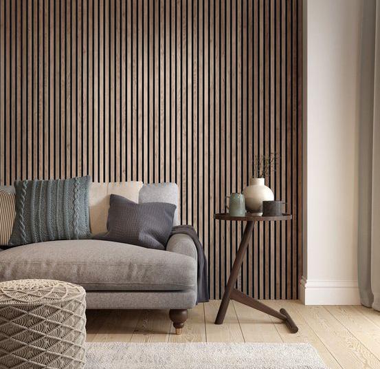 Wood Finish Wenge Mdf Louvers 8x0.41 Ft - Pn 02259