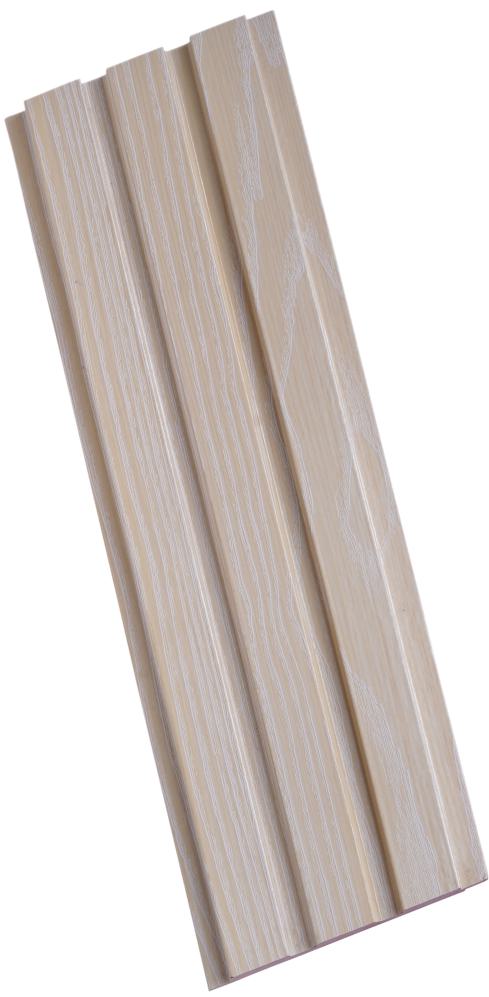 Wood Finish Beige Mdf Louvers 8x0.41 Ft - Pn 02264