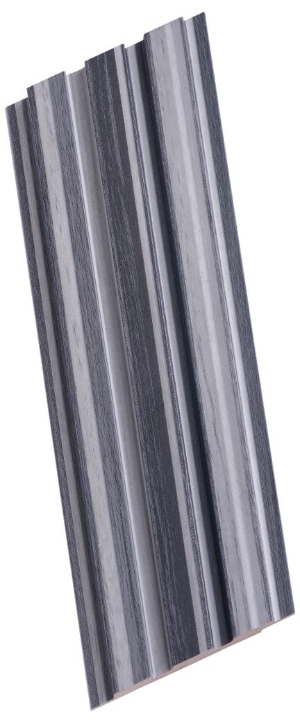 Wood Finish Grey Mdf Louvers 8x0.41 Ft - Pn 02265