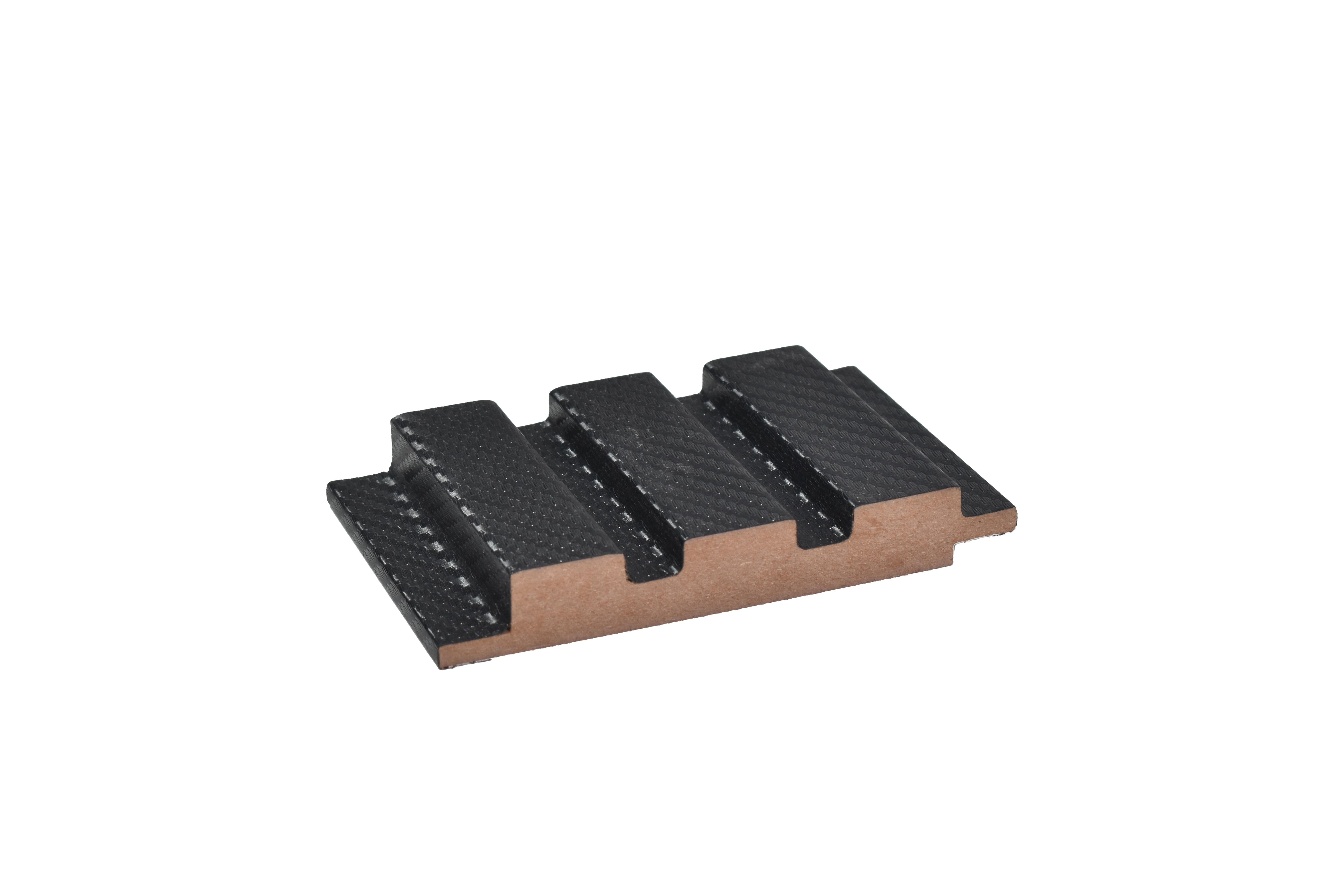 Patterned Finish Black Mdf Louvers Designer 8x0.41 Ft - Pn 02266