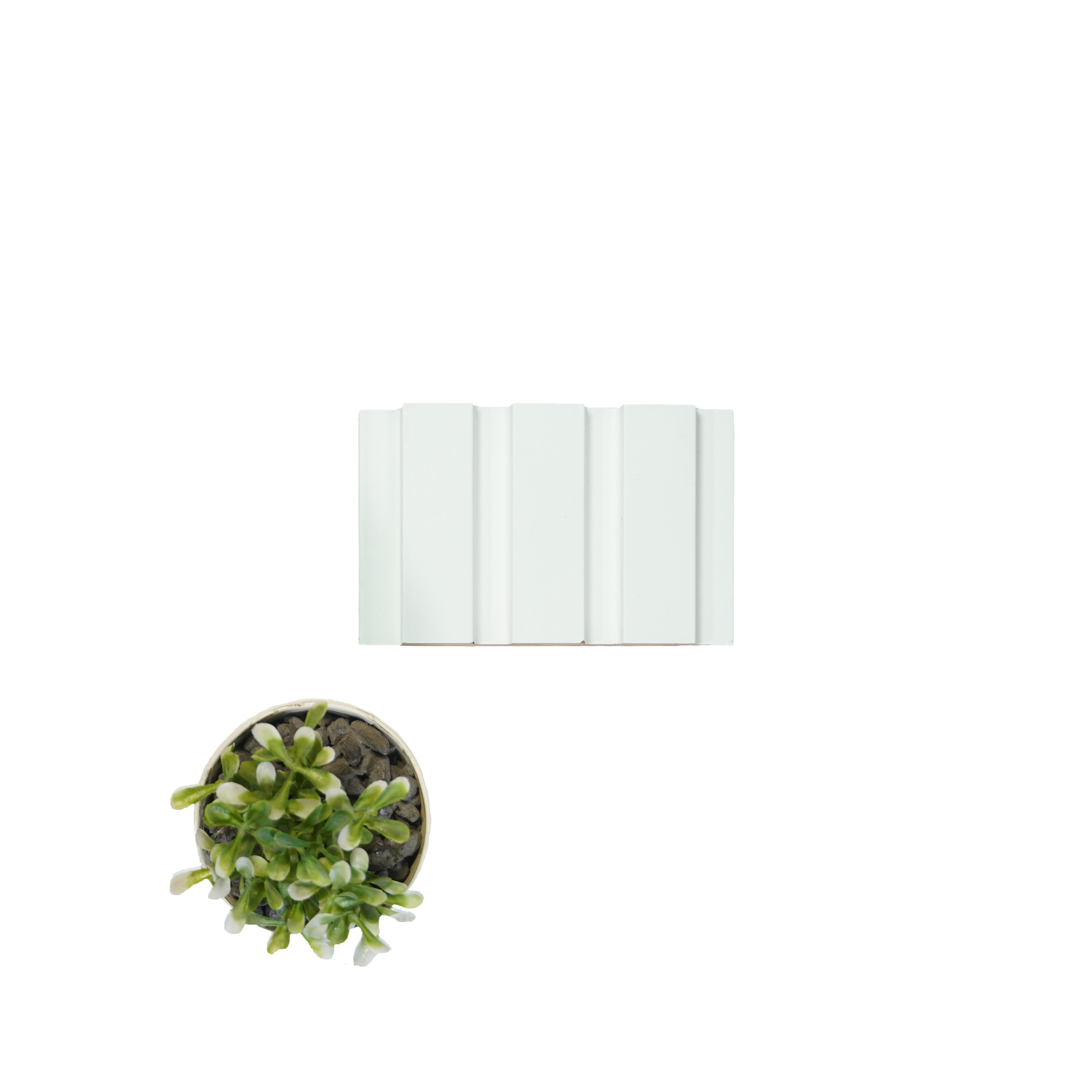 Plain Colour Finish White Mdf Louvers Colors 10x0.41 Ft - Pn 02267