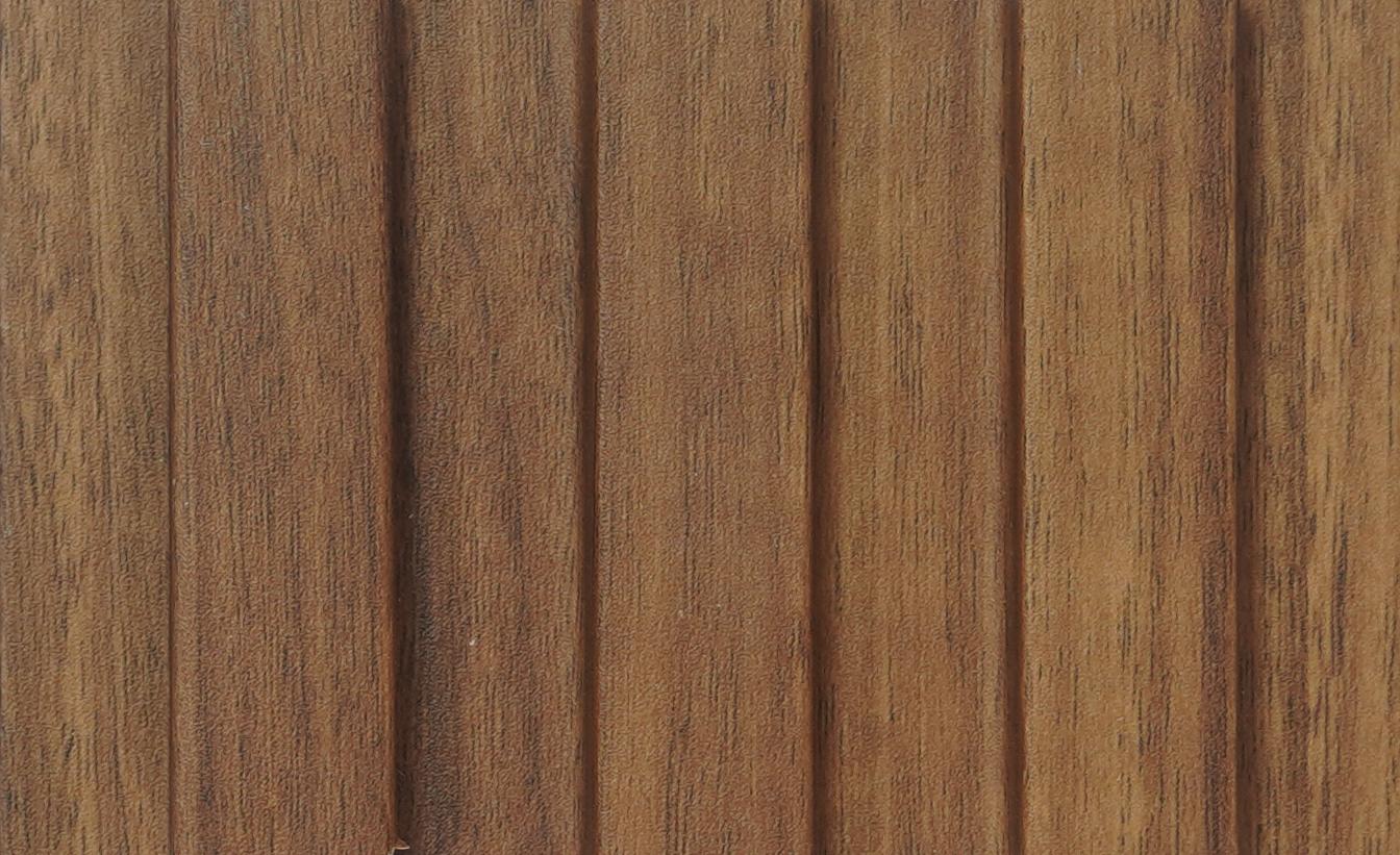 Wood Finish Brown Mdf Louvers 10x0.41 Ft - Pn 02273