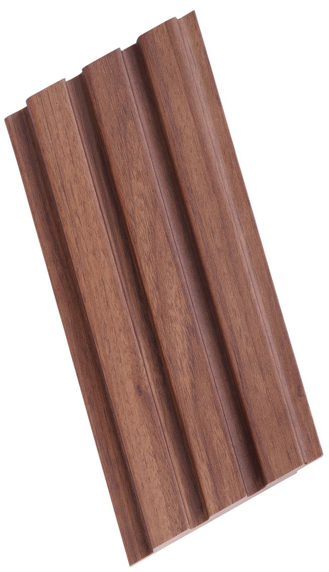 Wood Finish Brown Mdf Louvers 10x0.41 Ft - Pn 02273
