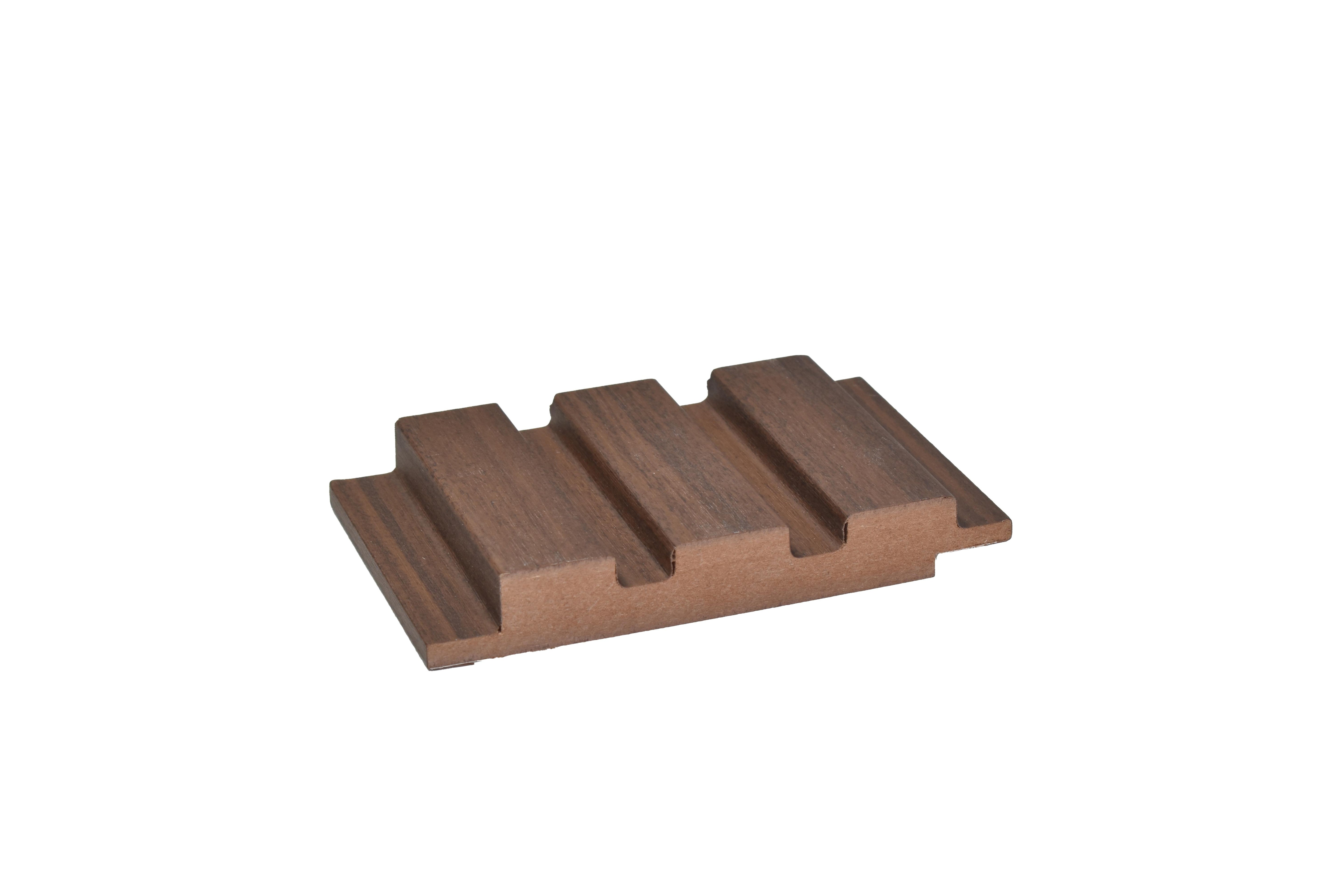 Wood Finish Brown Mdf Louvers 10x0.41 Ft - Pn 02274