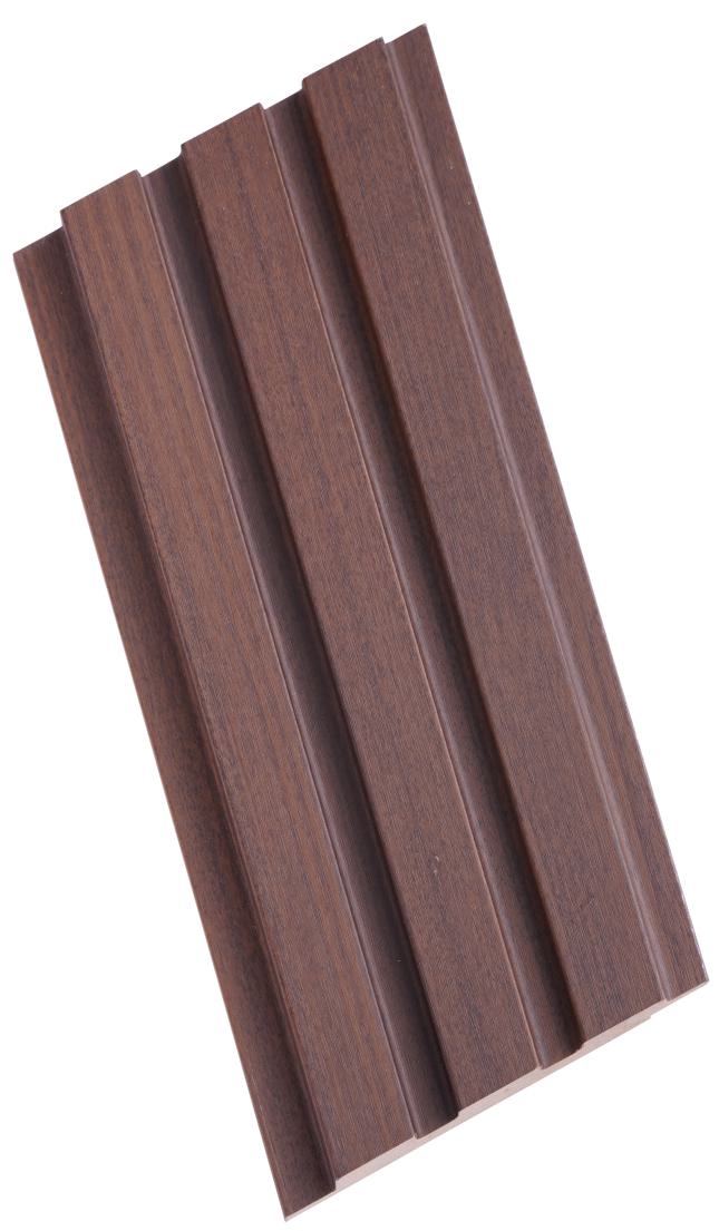 Wood Finish Brown Mdf Louvers 10x0.41 Ft - Pn 02274