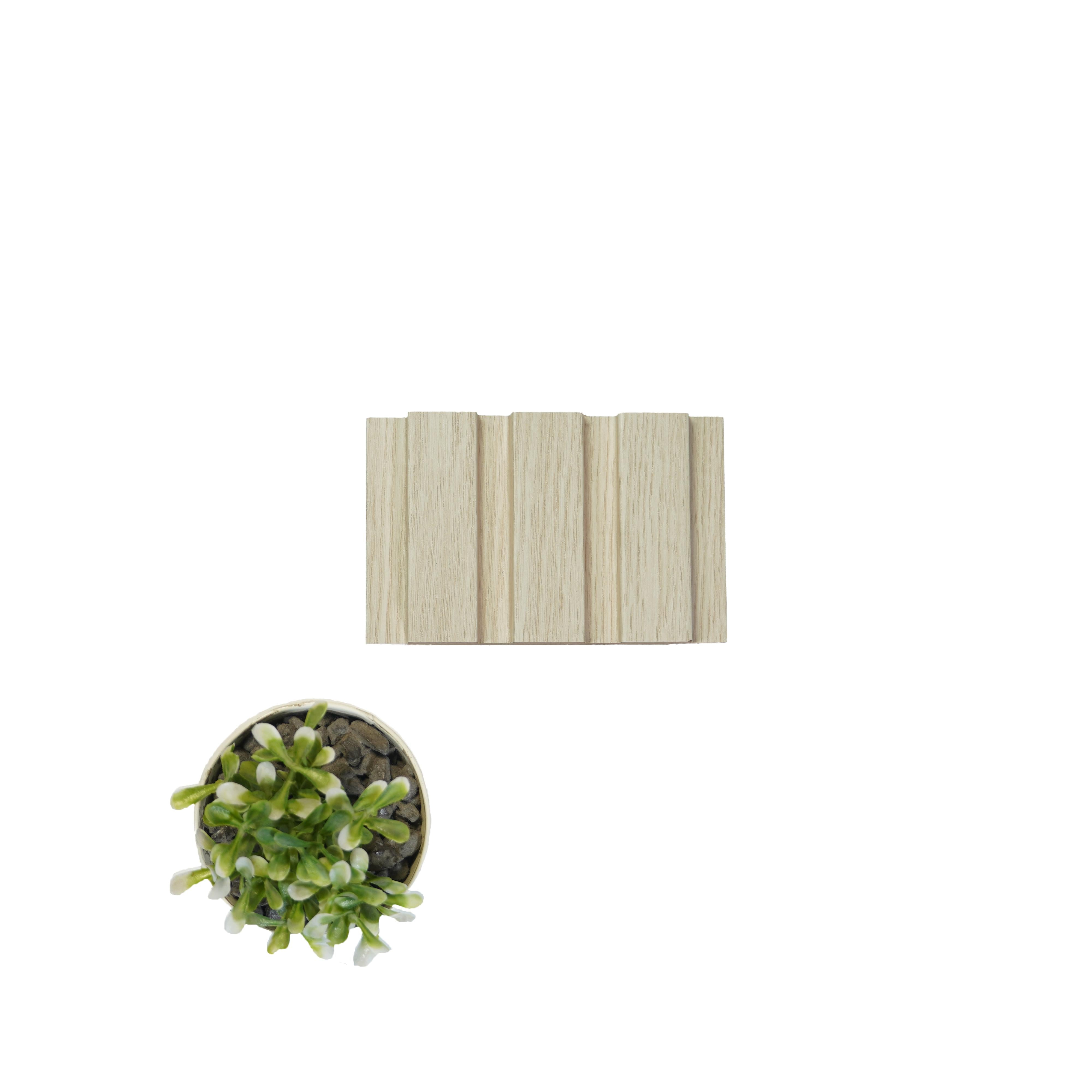 Wood Finish White Mdf Louvers 10x0.41 Ft - Pn 02277