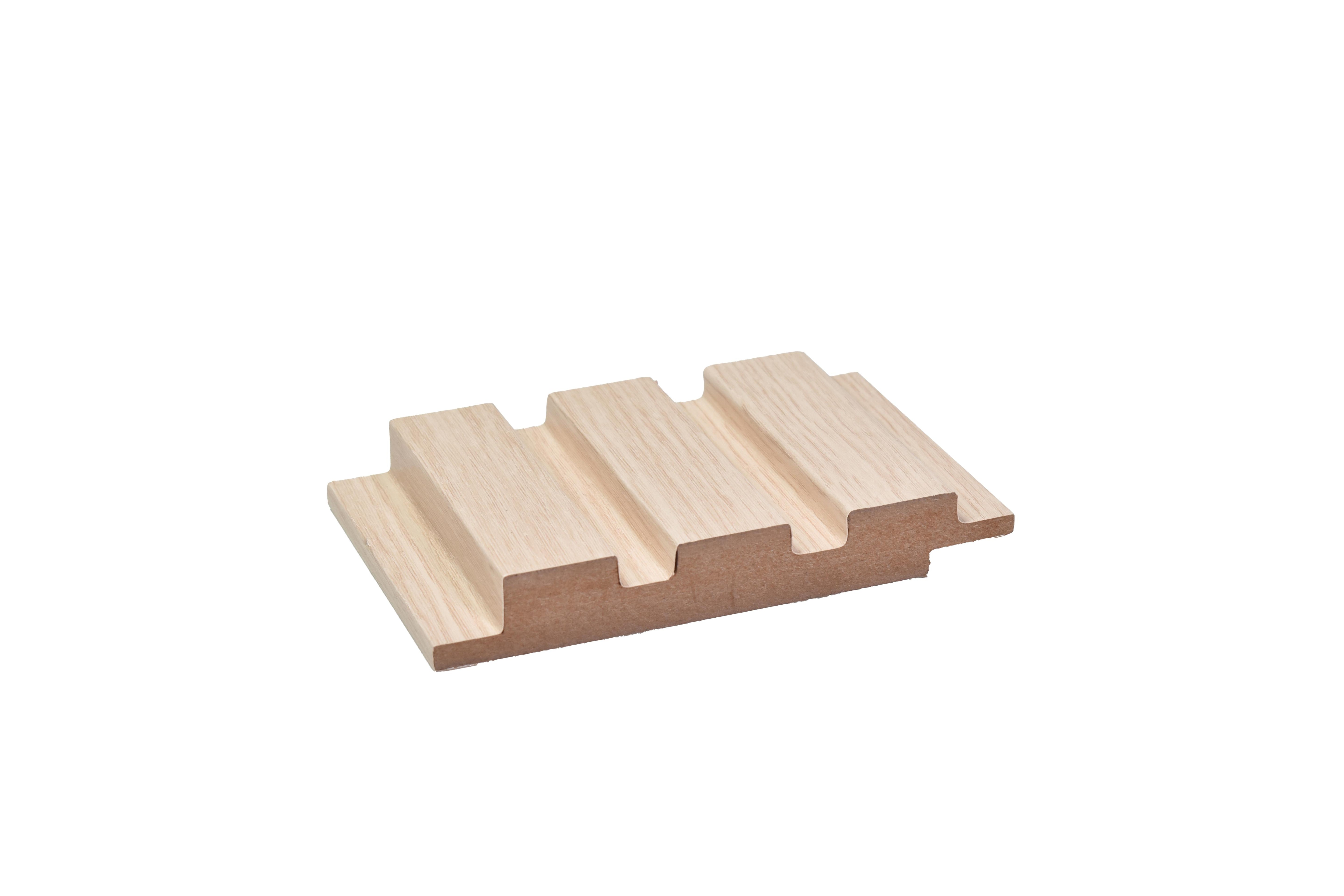 Wood Finish White Mdf Louvers 10x0.41 Ft - Pn 02277