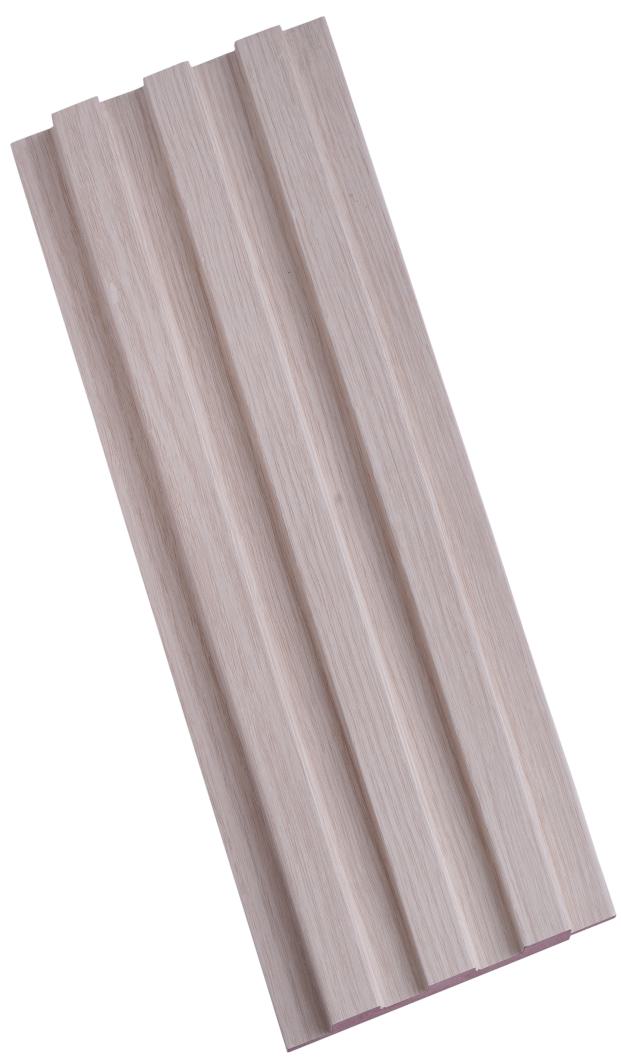 Wood Finish White Mdf Louvers 10x0.41 Ft - Pn 02277
