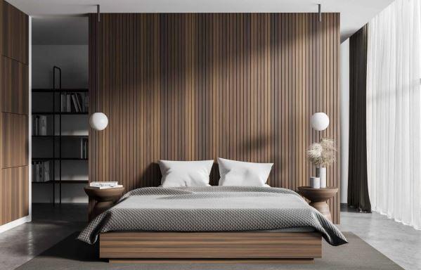 Wood Finish Wenge Mdf Louvers 10x0.41 Ft - Pn 02279