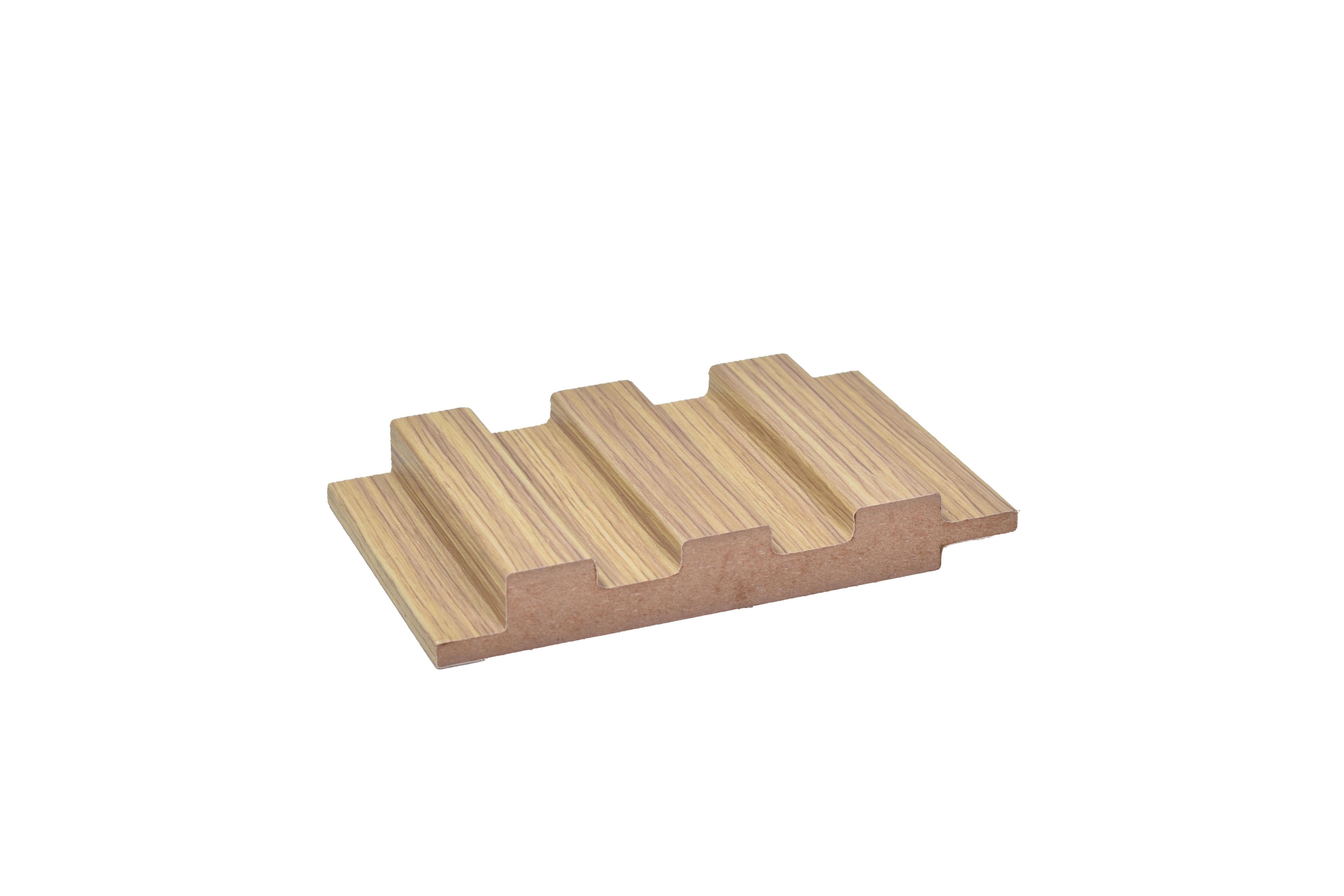 Wood Finish Beige Mdf Louvers 10x0.41 Ft - Pn 02280