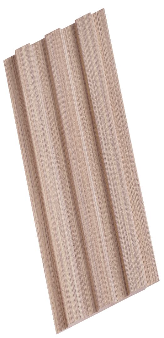 Wood Finish Beige Mdf Louvers 10x0.41 Ft - Pn 02280