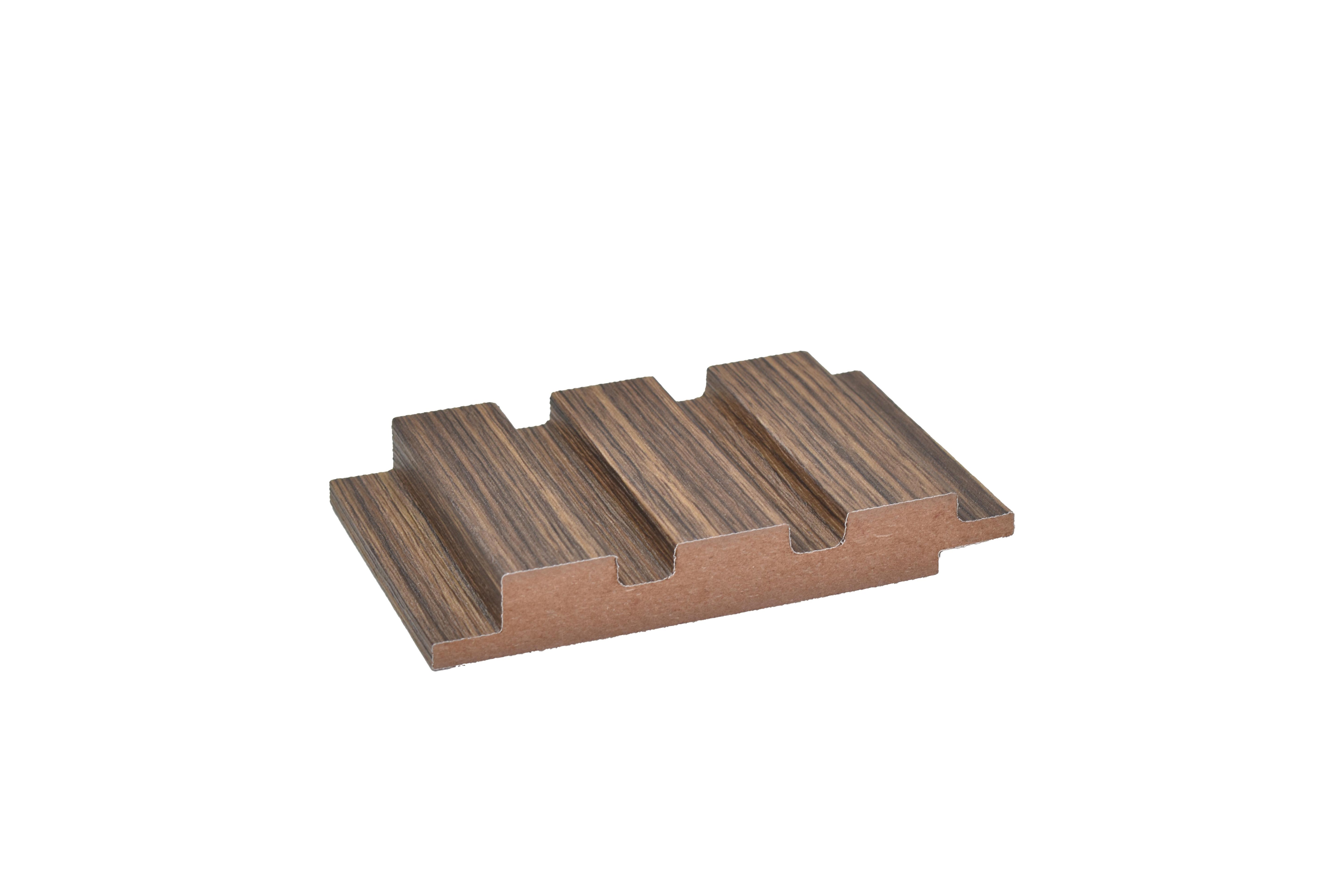 Wood Finish Brown Mdf Louvers 10x0.41 Ft - Pn 02281