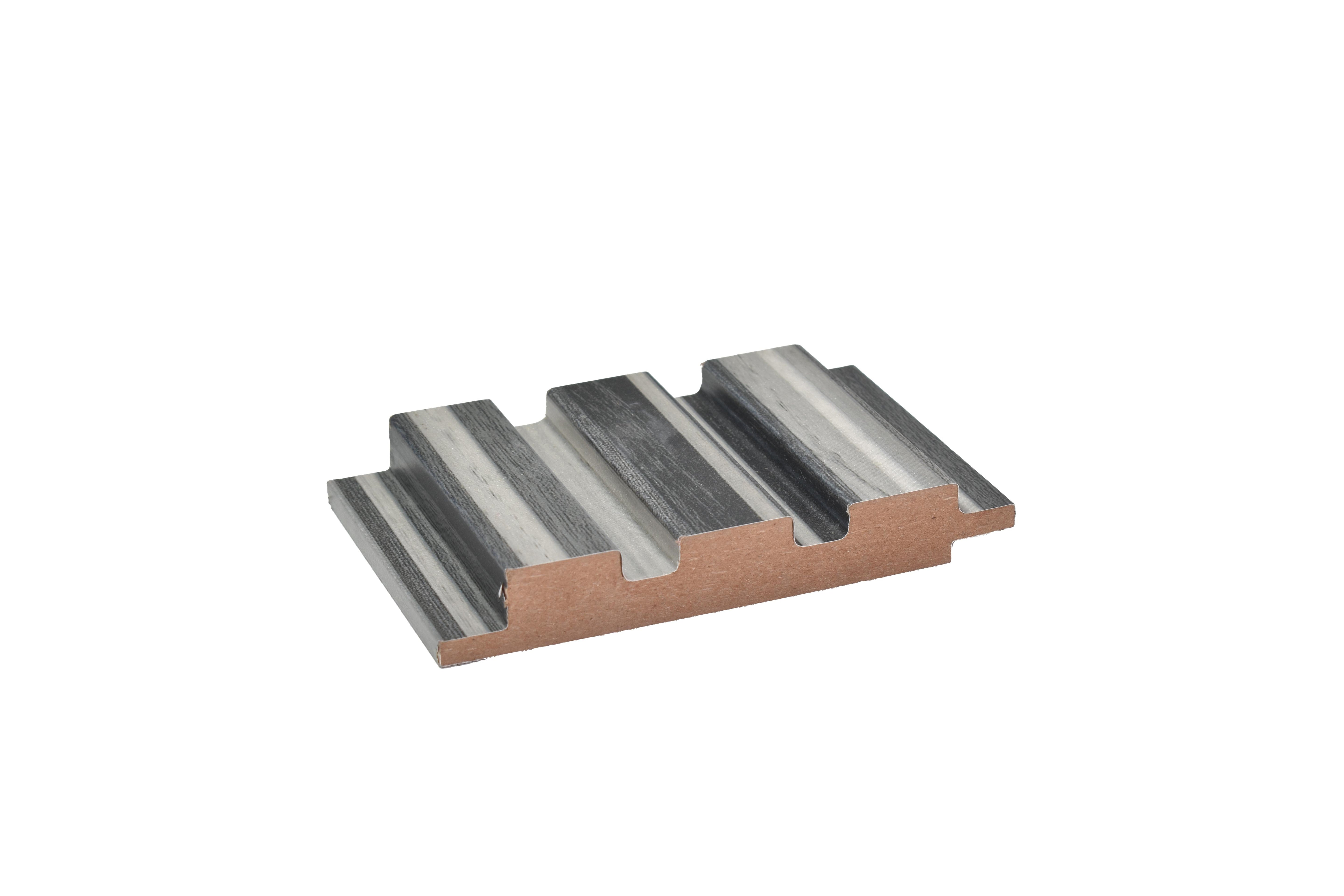 Wood Finish Grey Mdf Louvers 10x0.41 Ft - Pn 02287
