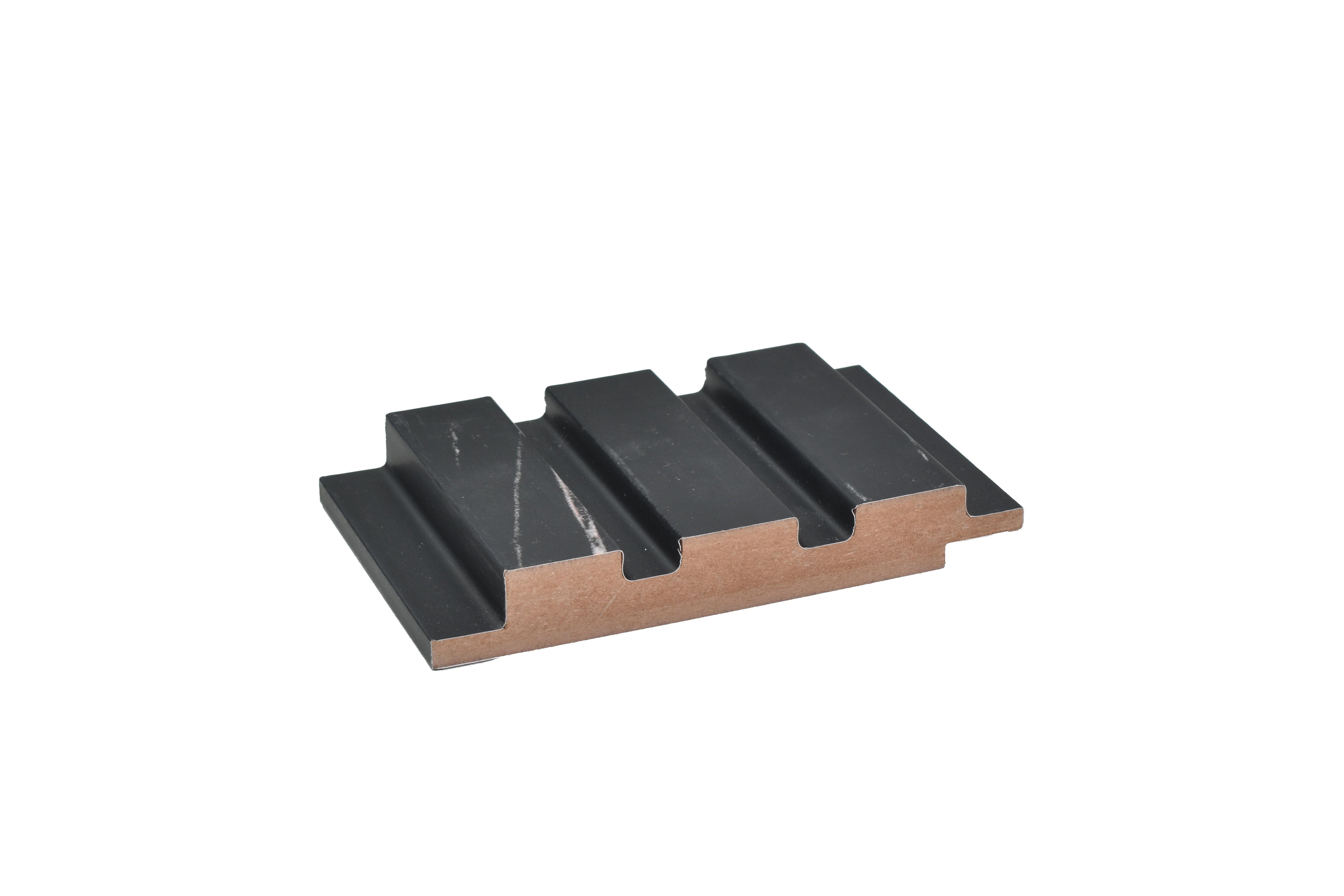 Marble Finish Black Mdf Louvers & Stone 10x0.41 Ft - Pn 02290
