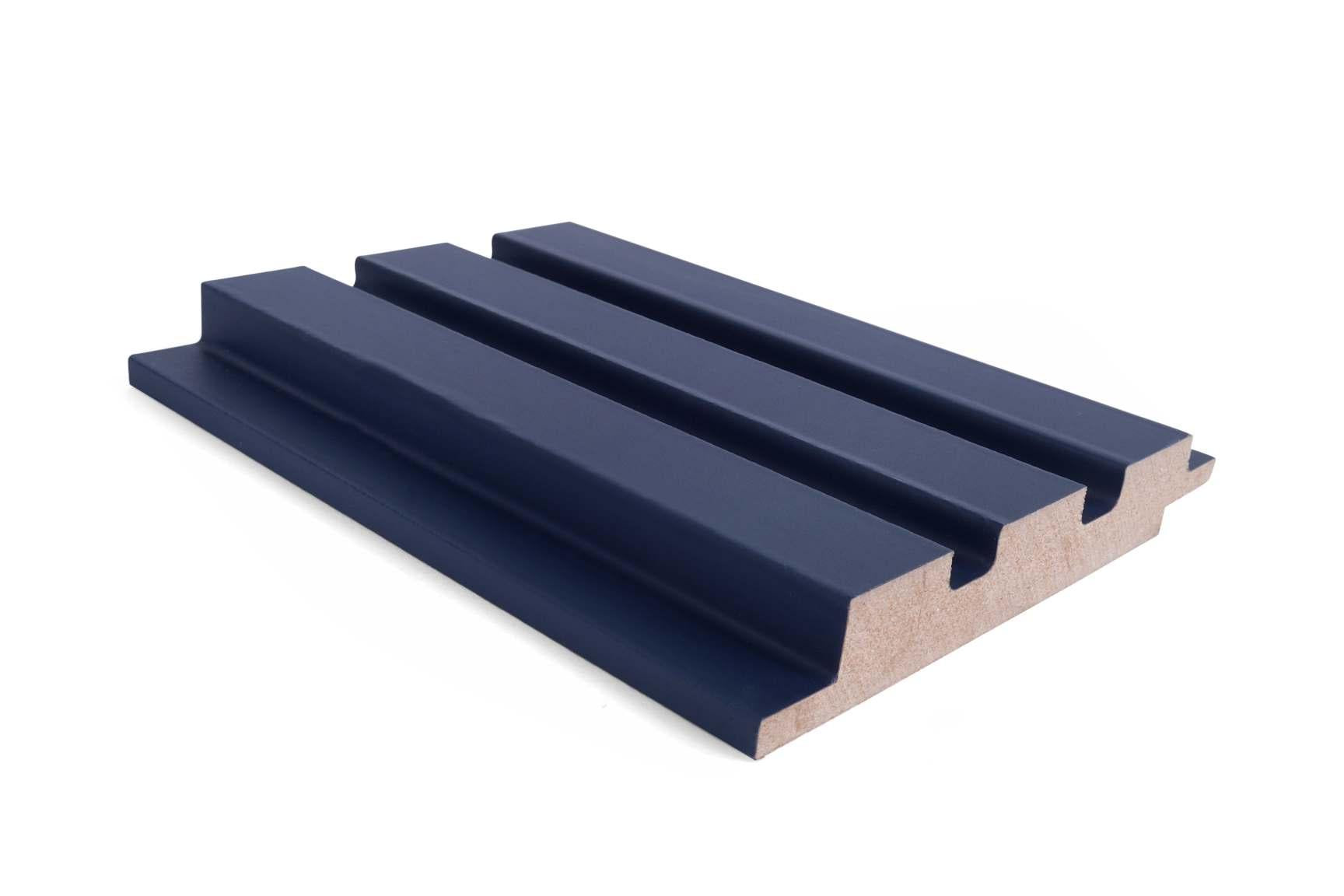 Plain Colour Finish Blue Mdf Louvers Colors 10x0.41 Ft - Pn 02291