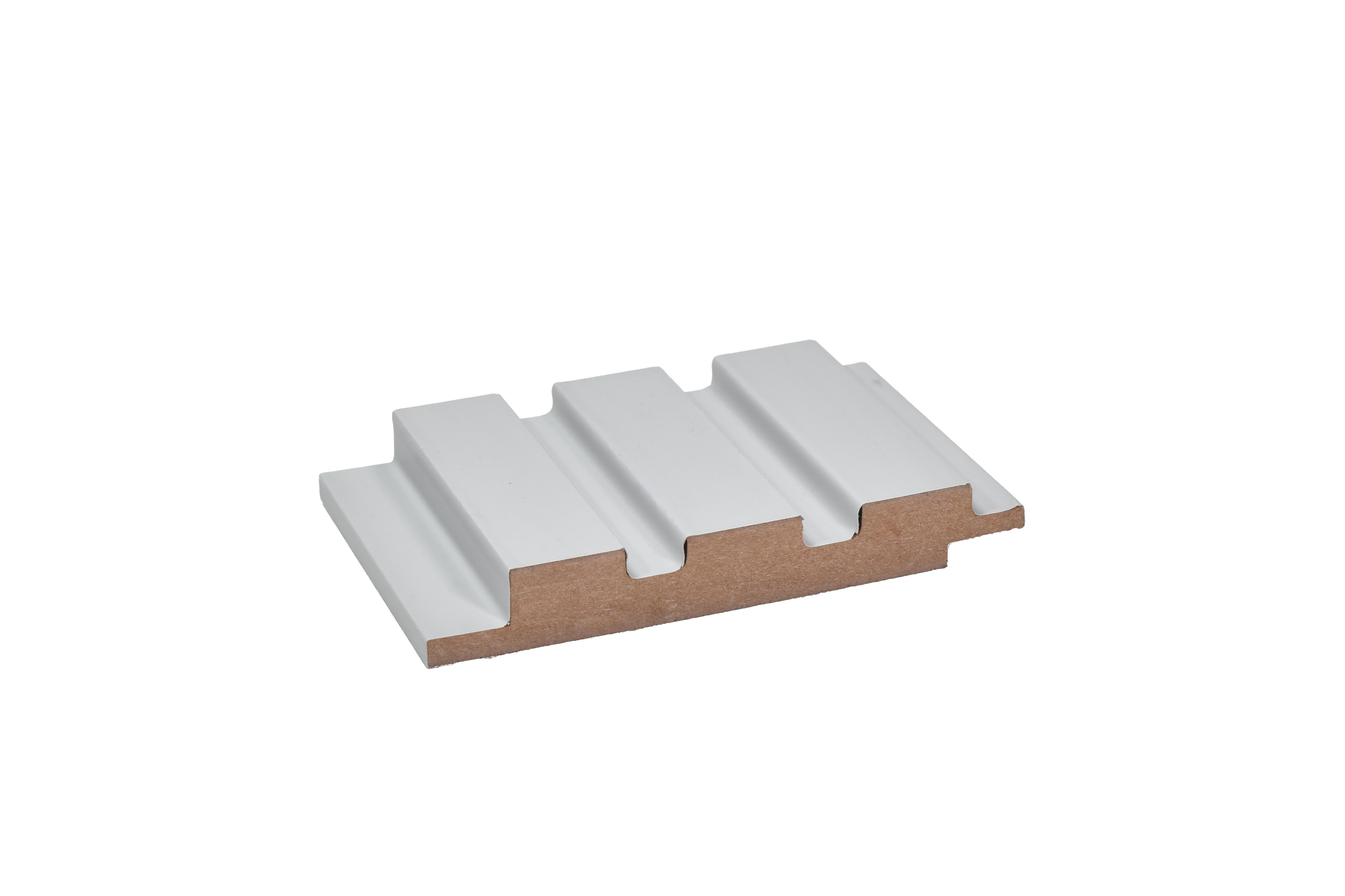 Plain Colour Finish White Mdf Louvers Colors 10x0.41 Ft - Pn 02294