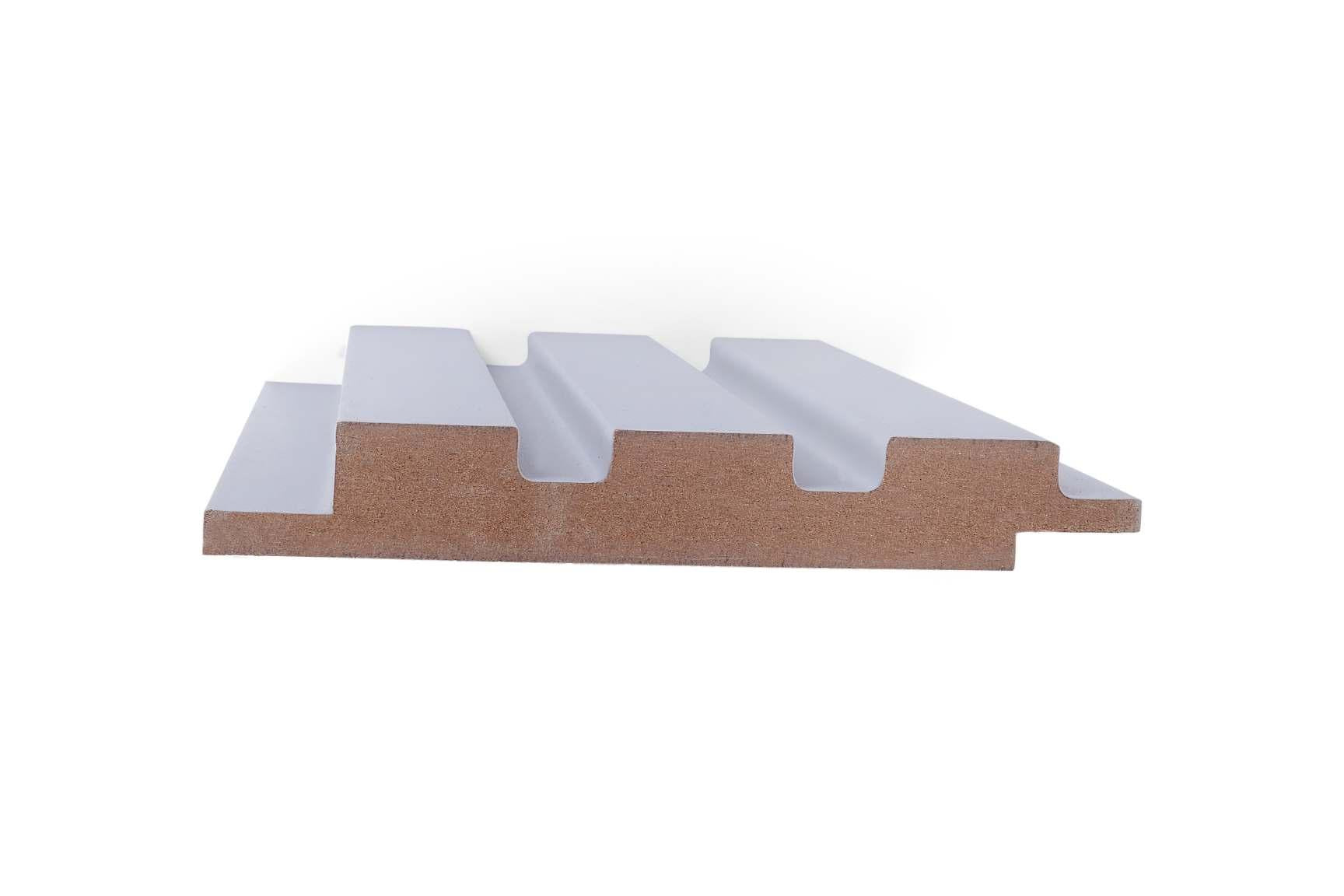 Plain Colour Finish White Mdf Louvers Colors 10x0.41 Ft - Pn 02294