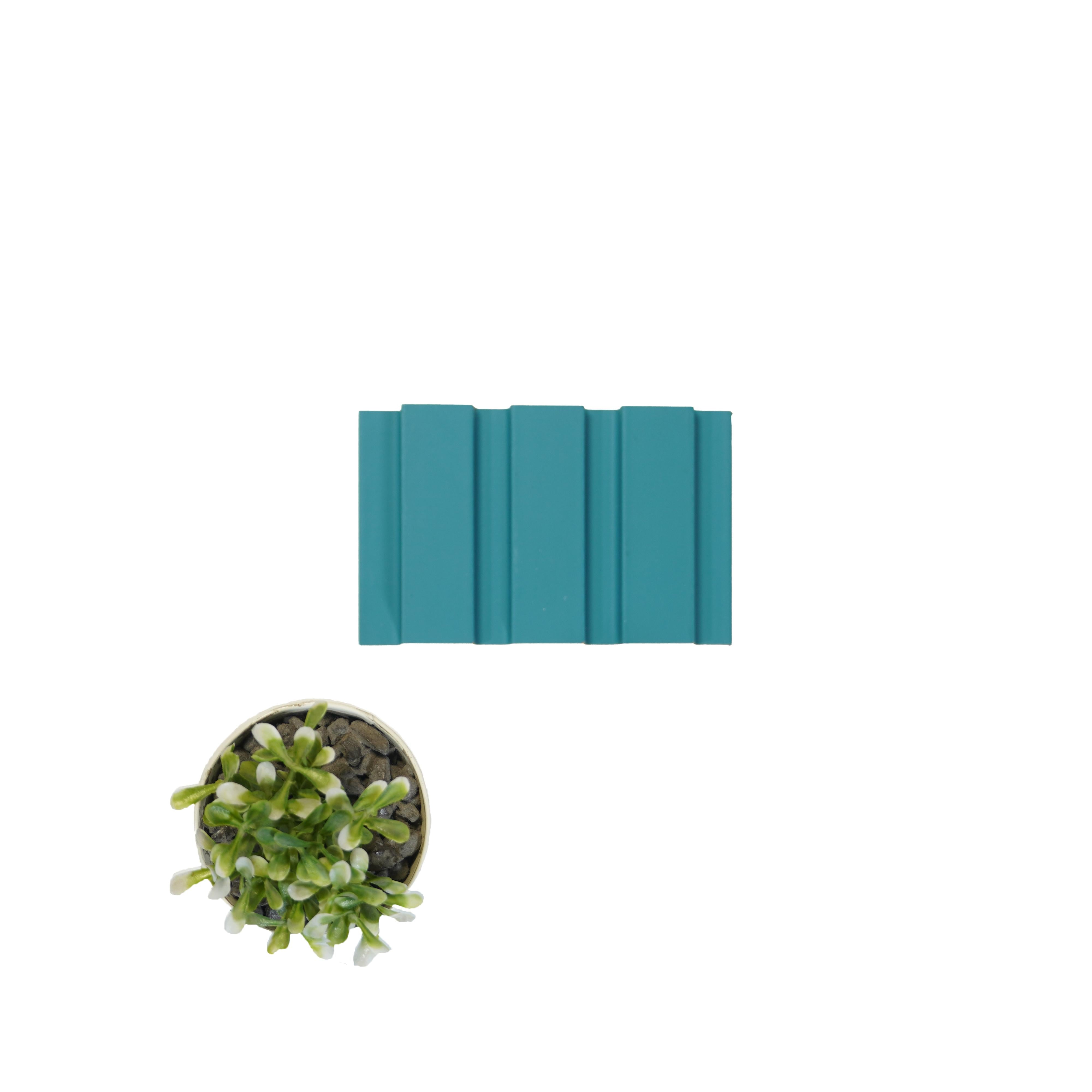Plain Colour Finish Blue Mdf Louvers Colors 10x0.41 Ft - Pn 02295