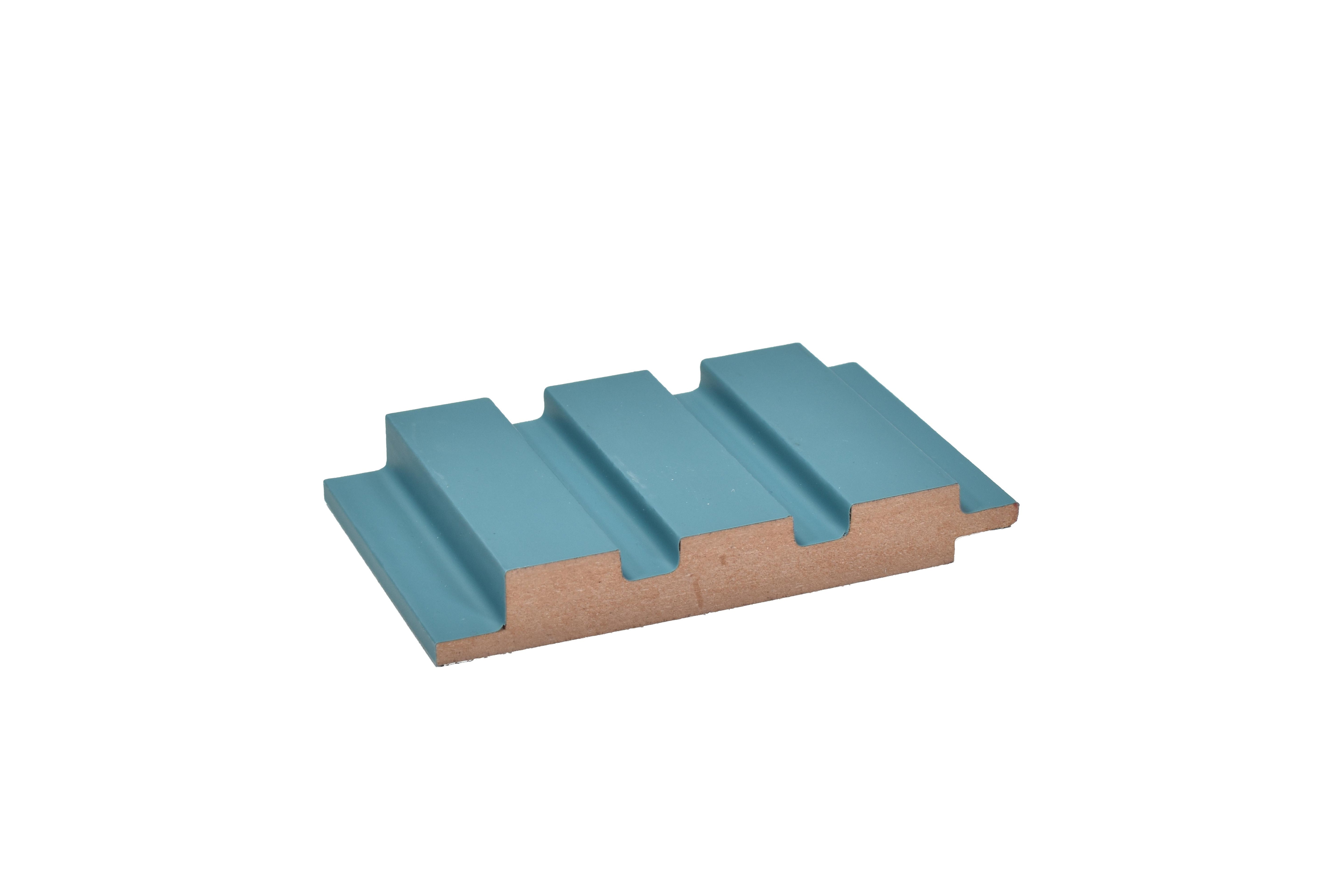 Plain Colour Finish Blue Mdf Louvers Colors 10x0.41 Ft - Pn 02295