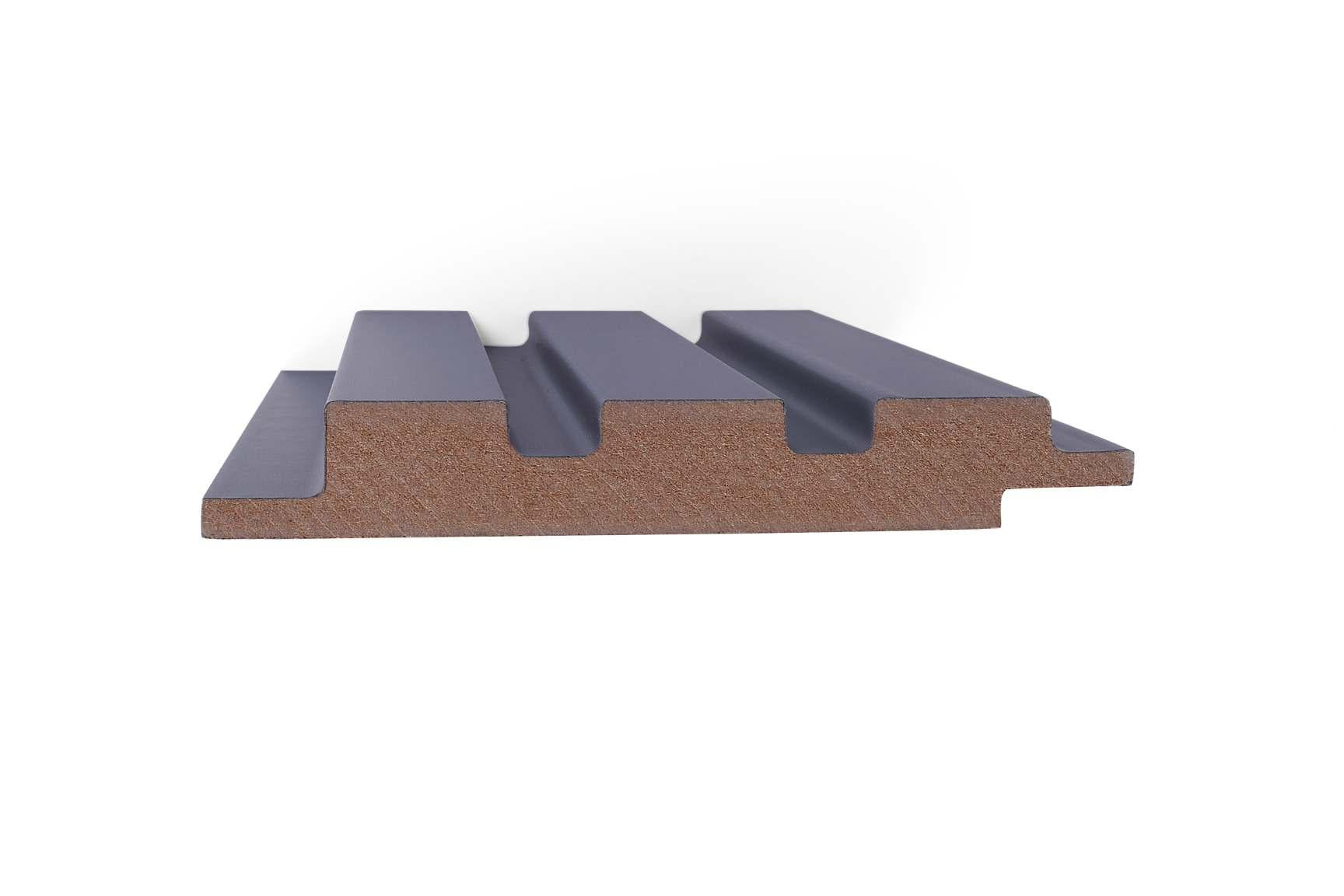 Plain Colour Finish Black Mdf Louvers Colors 10x0.41 Ft - Pn 02296