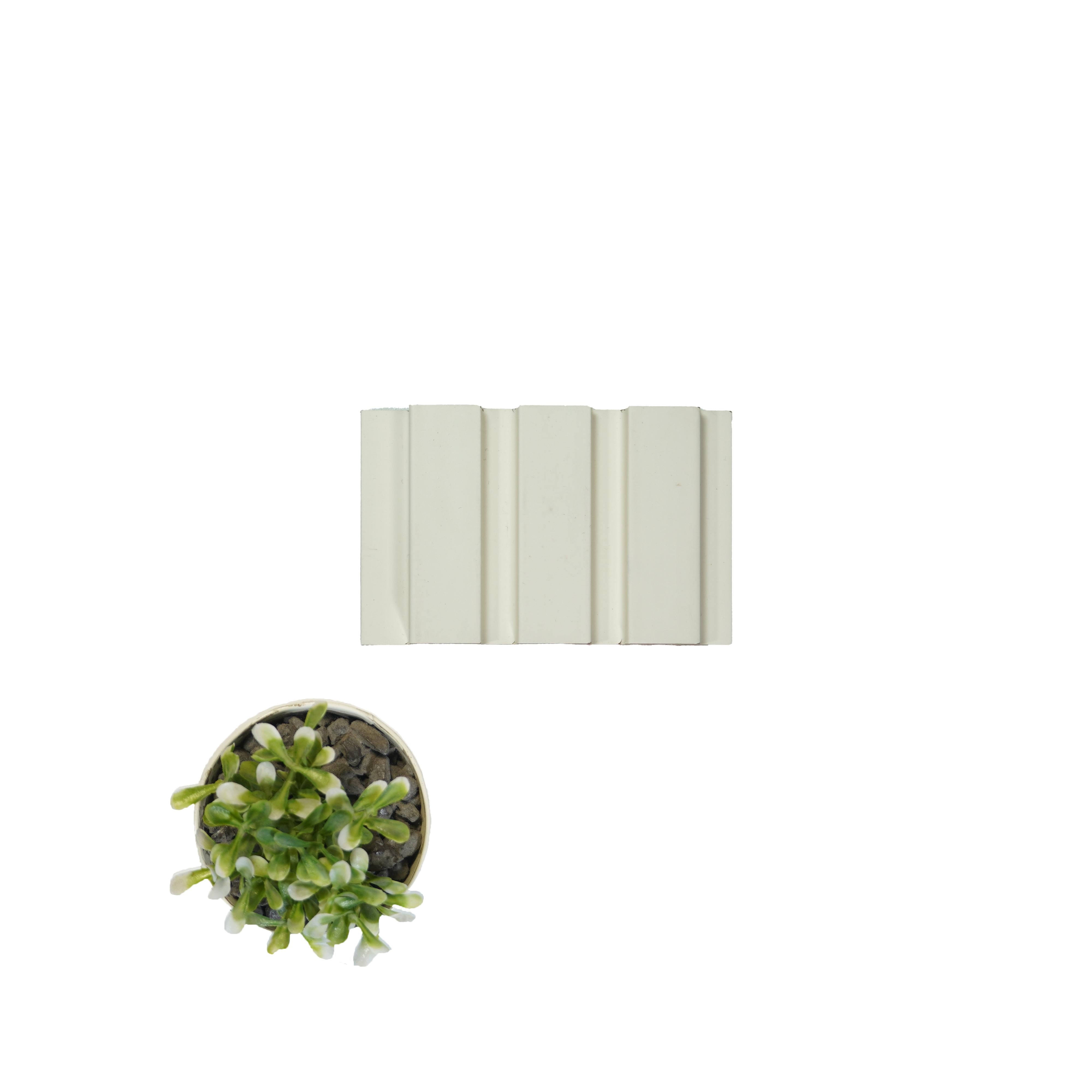 Plain Colour Finish White Mdf Louvers Colors 10x0.41 Ft - Pn 02297