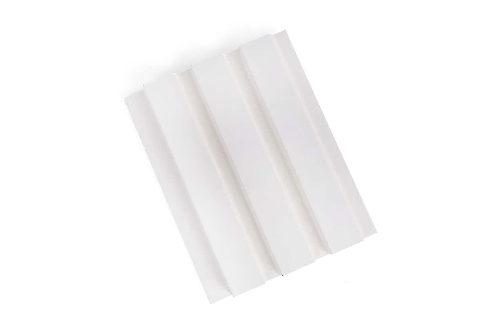 Plain Colour Finish White Mdf Louvers Colors 10x0.41 Ft - Pn 02297
