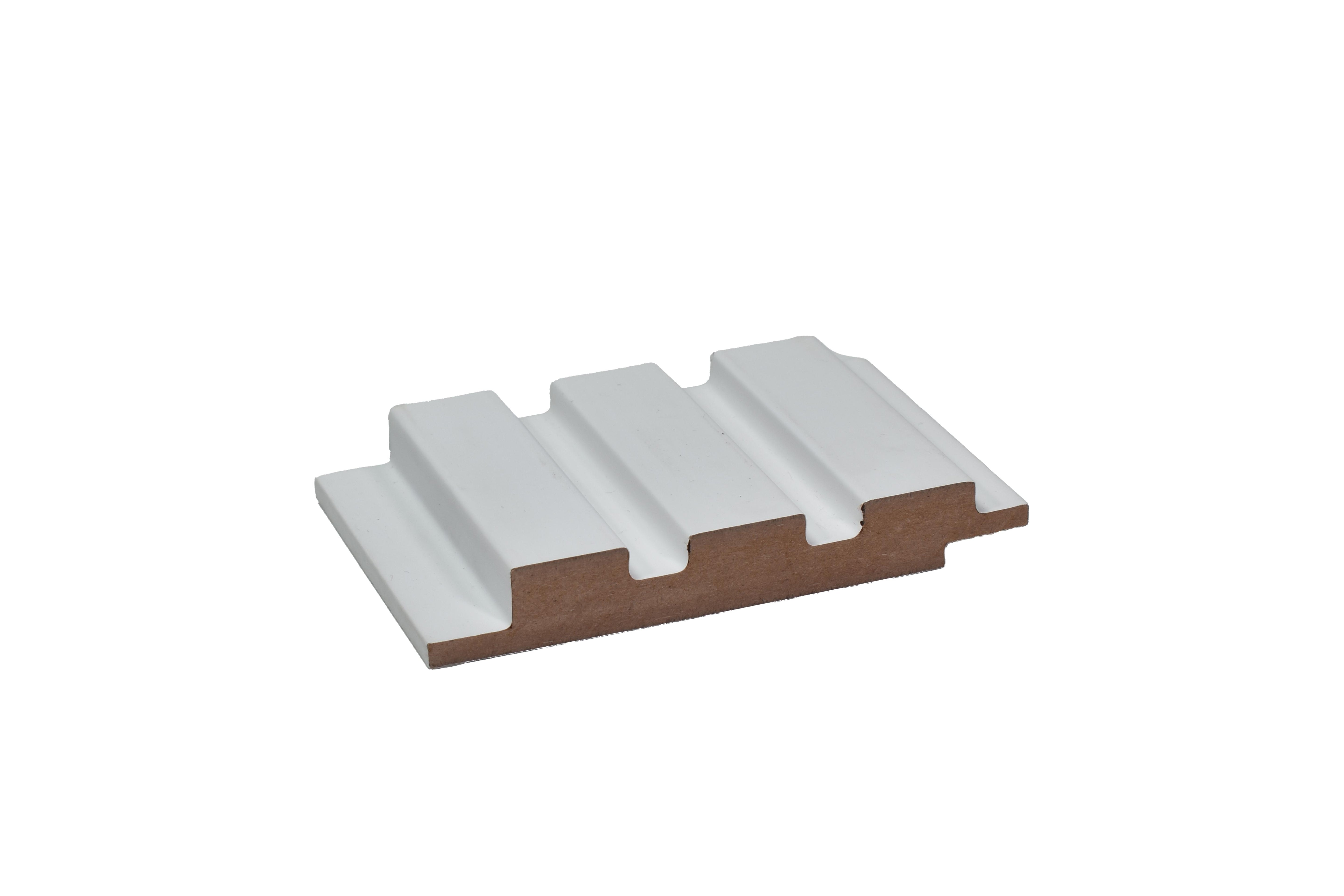 Plain Colour Finish White Mdf Louvers Colors 10x0.41 Ft - Pn 02298