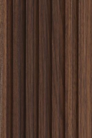 Fluted Cpc Board Plain Colors Louvers Brown 9x0.5 Ft - Pn 02307