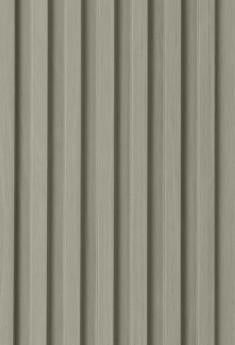 Grey Fluted Cpc Board Plain Colors Louvers 9x0.5 Ft - Pn 02310