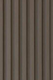 Brown Fluted Cpc Board Plain Colors Louvers 9x0.5 Ft - Pn 02312