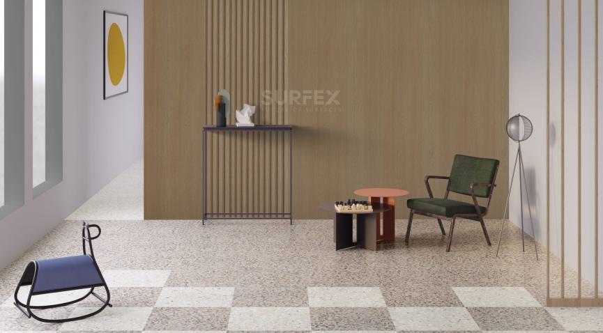 English Oak Plain CPC Board 9.17x2 ft plain colors louvers Brown PN 02313
