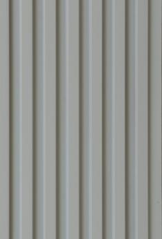CPC Board B Light Grey Fluted CPC Board 9x0.5 ft plain colors louvers Grey PN 02317
