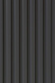 Charcoal Grey Fluted Panel Plain Colors Louvers 9x0.5 Ft - Pn 02318