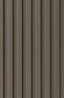 B Leather Brown Fluted Board Plain Colors Louvers 9x0.5 Ft - Pn 02319