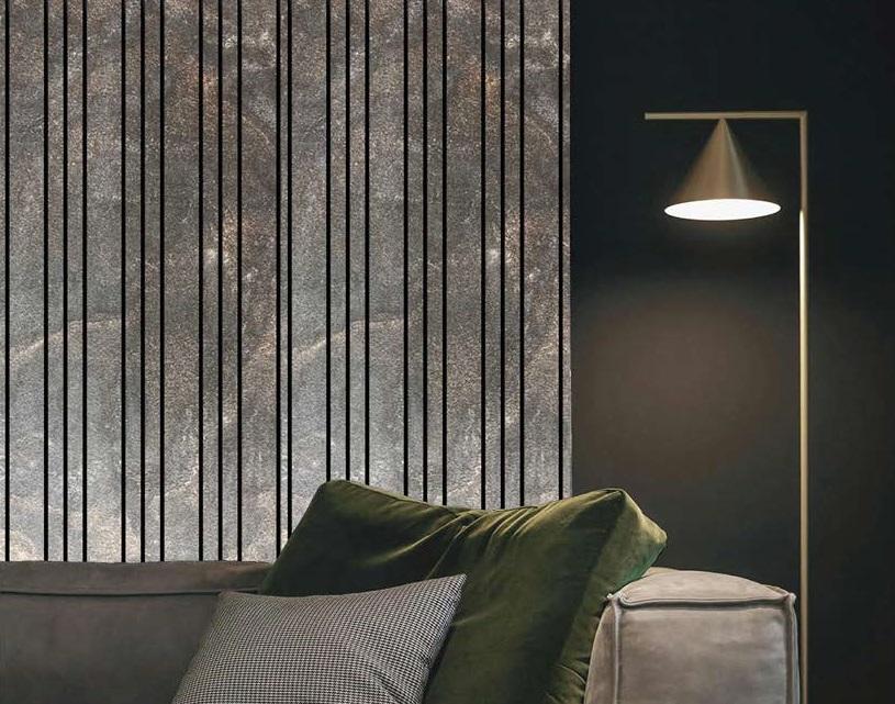 Carbon Gold Louvers/Panels 4x2 ft marble & stone Grey PN 02938