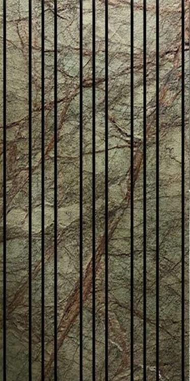 PN Autumn Green Louvers 8x2 ft marble & stone Green PN 02939