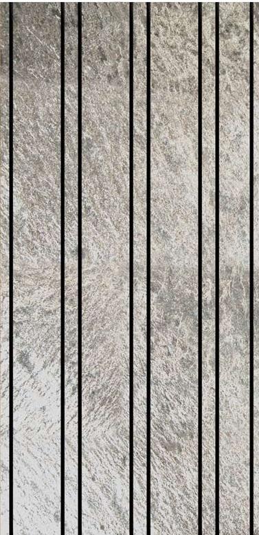 London Sapphire B Louvers/Panels 4x2 ft marble & stone Grey PN 02948
