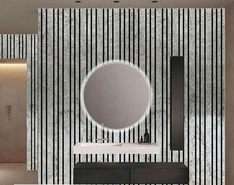 Louvers Panel Marble & Stone Grey 4x2 Ft - Pn 02949