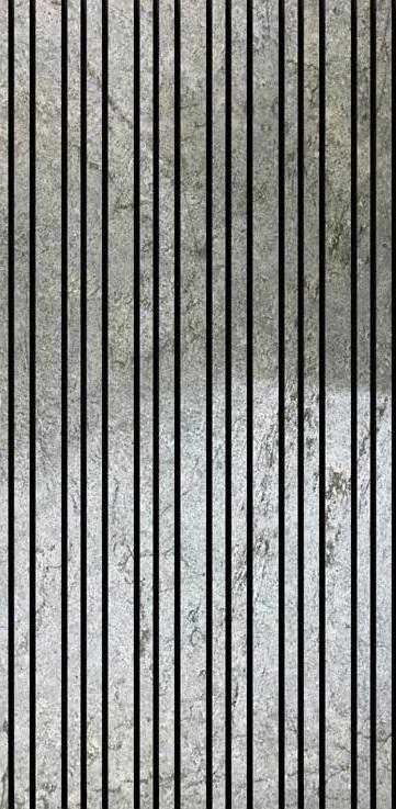 E Madrid B Louvers/Panels 8x2 ft marble & stone Grey PN 02949