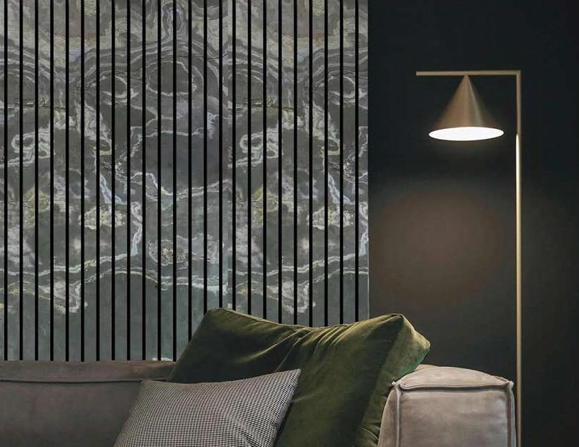 Vienna Hessonite D Louvers 4x2 ft marble & stone Grey PN 02950
