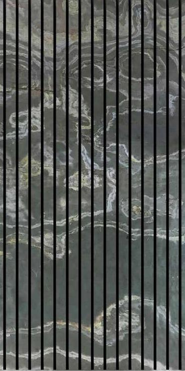 Vienna Hessonite D Louvers 4x2 ft marble & stone Grey PN 02950